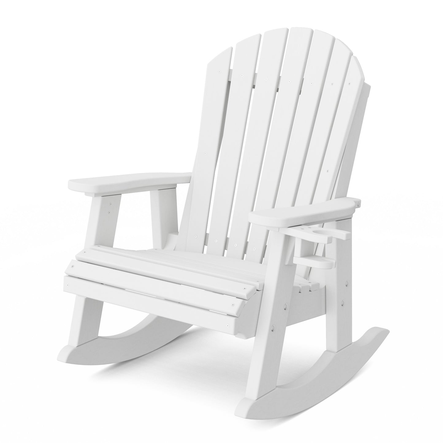 Heritage Adirondack Rocking Chair with Cup Holder