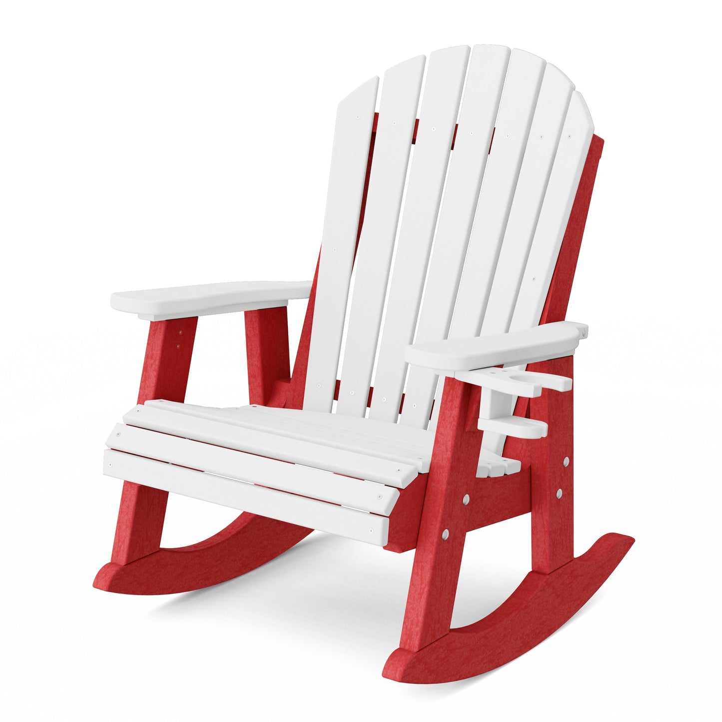 Heritage Adirondack Rocking Chair with Cup Holder