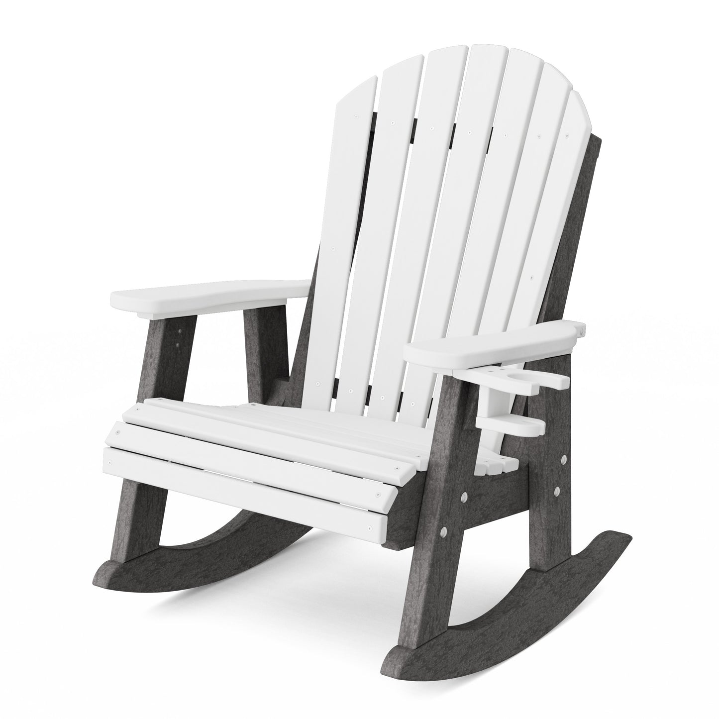 Heritage Adirondack Rocking Chair with Cup Holder