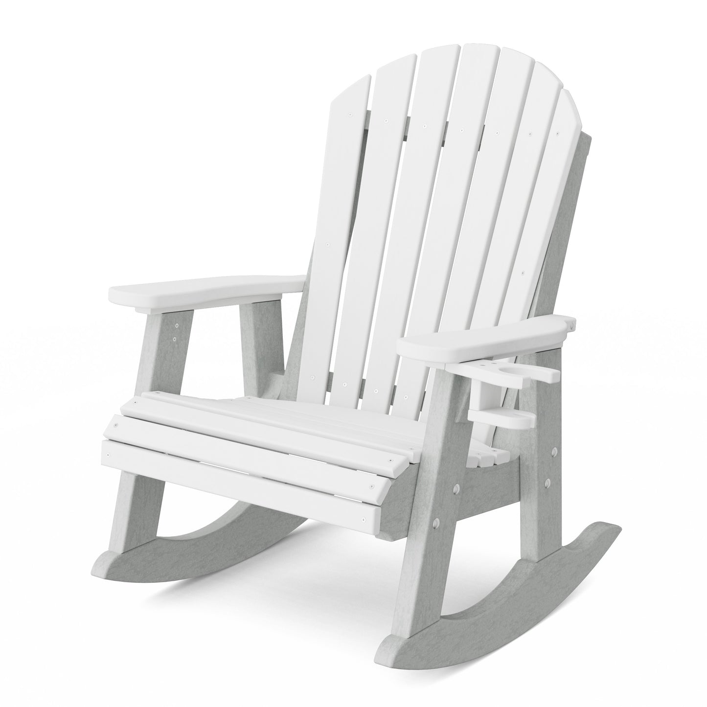 Heritage Adirondack Rocking Chair with Cup Holder