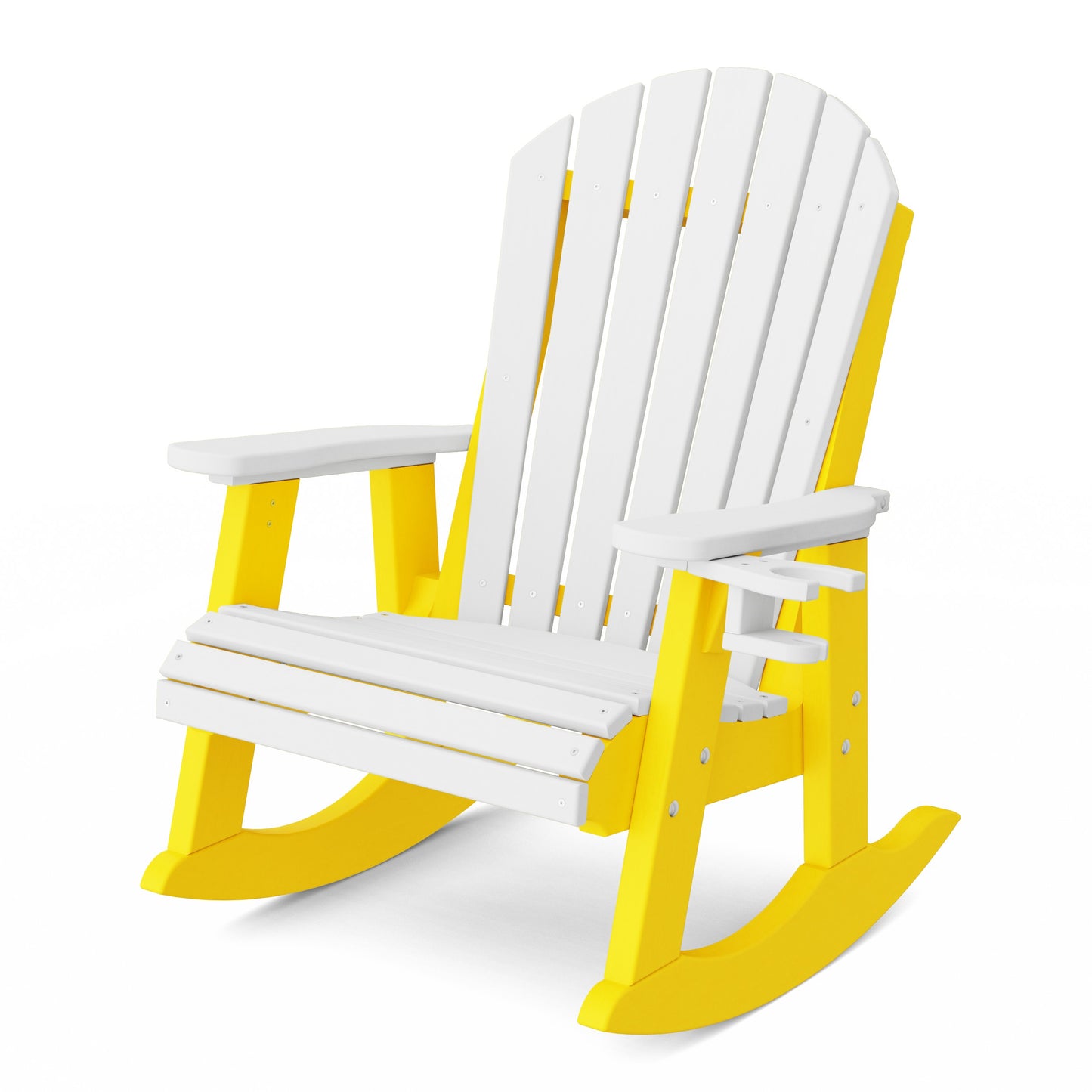 Heritage Adirondack Rocking Chair with Cup Holder