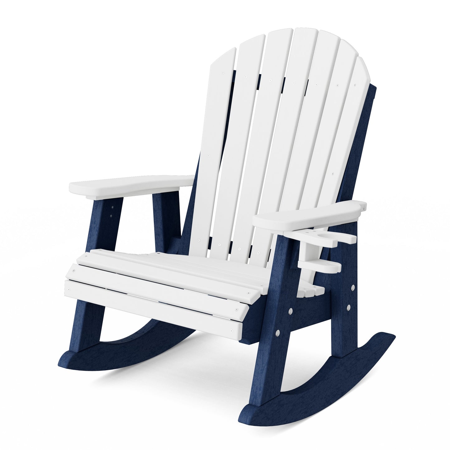 Heritage Adirondack Rocking Chair with Cup Holder