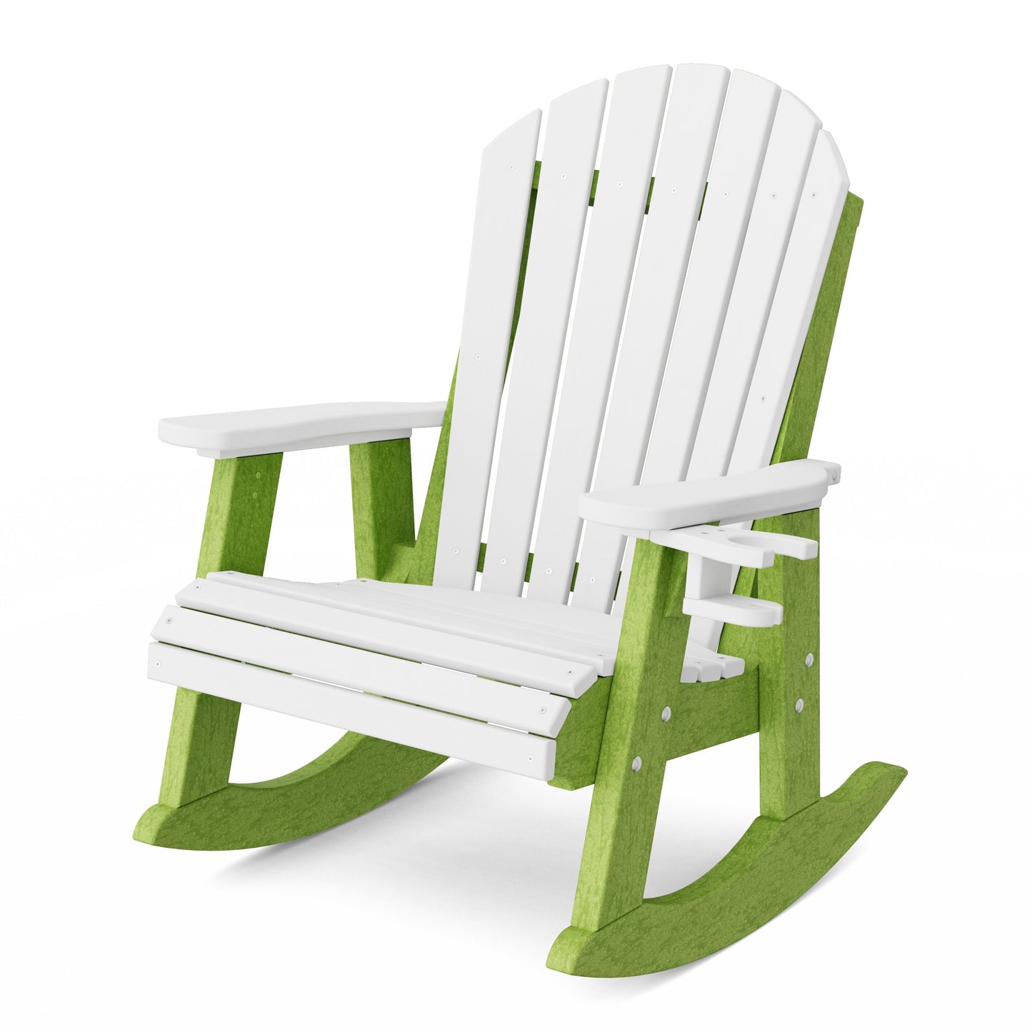 Heritage Adirondack Rocking Chair with Cup Holder