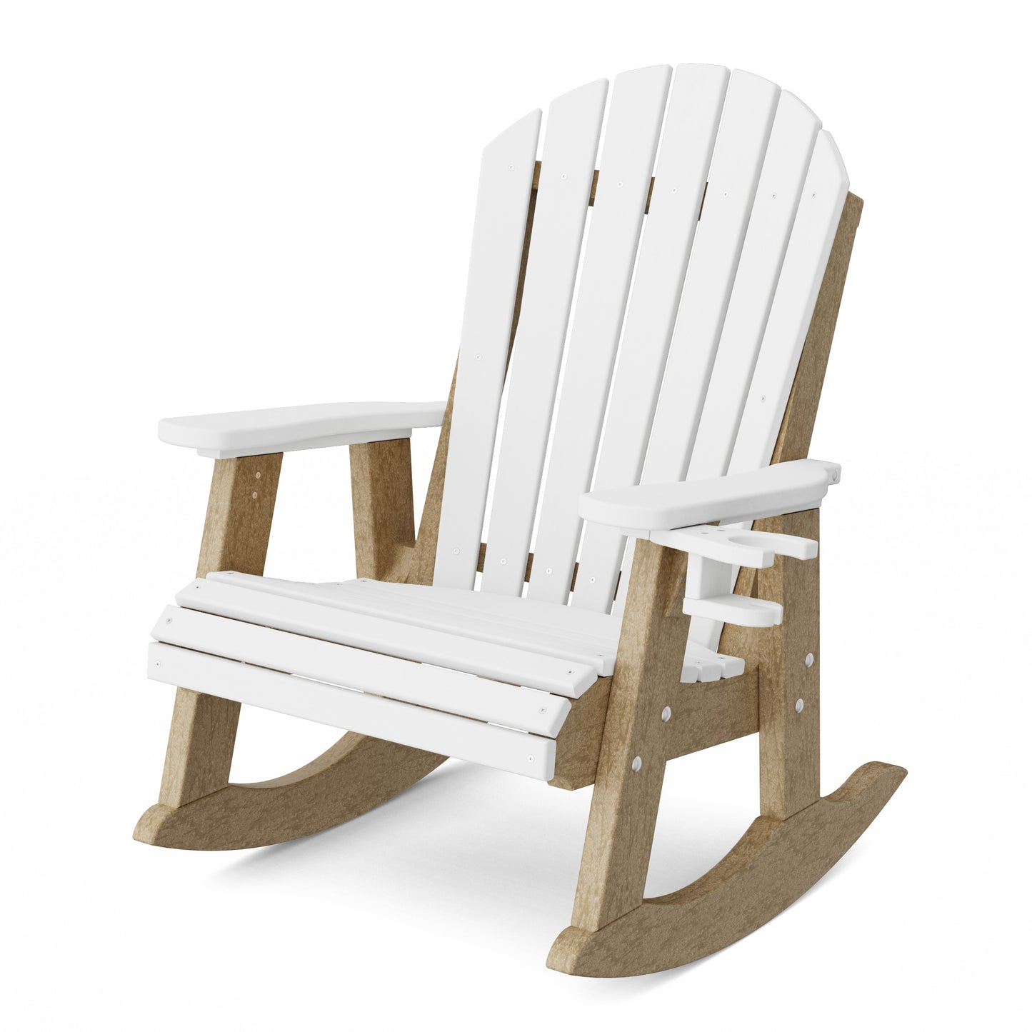 Heritage Adirondack Rocking Chair with Cup Holder