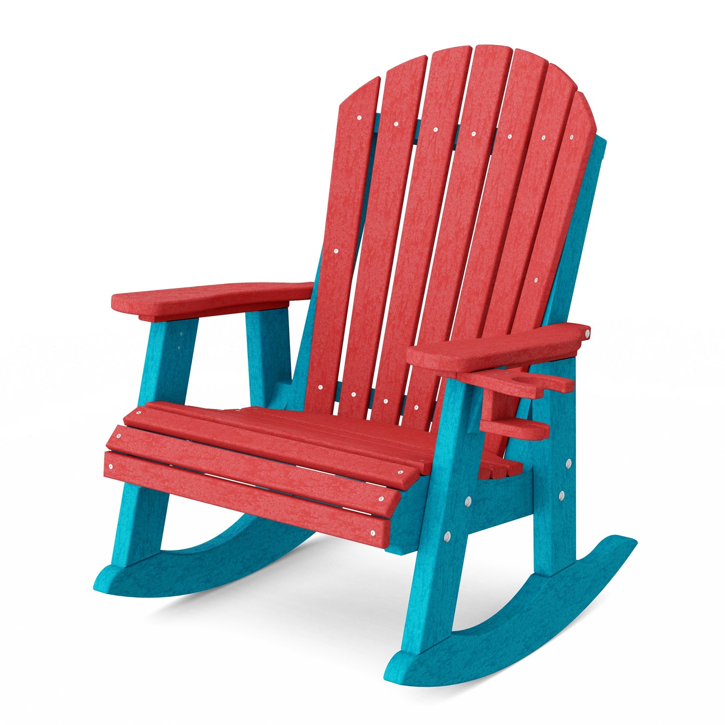 Heritage Adirondack Rocking Chair with Cup Holder
