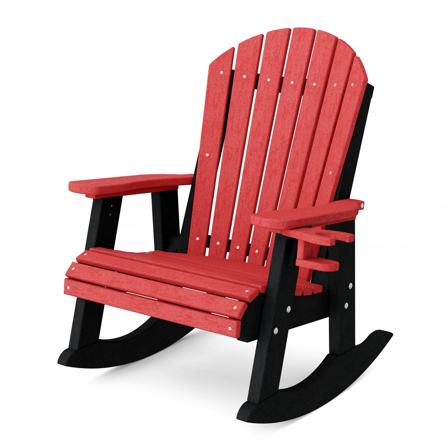 Heritage Adirondack Rocking Chair with Cup Holder