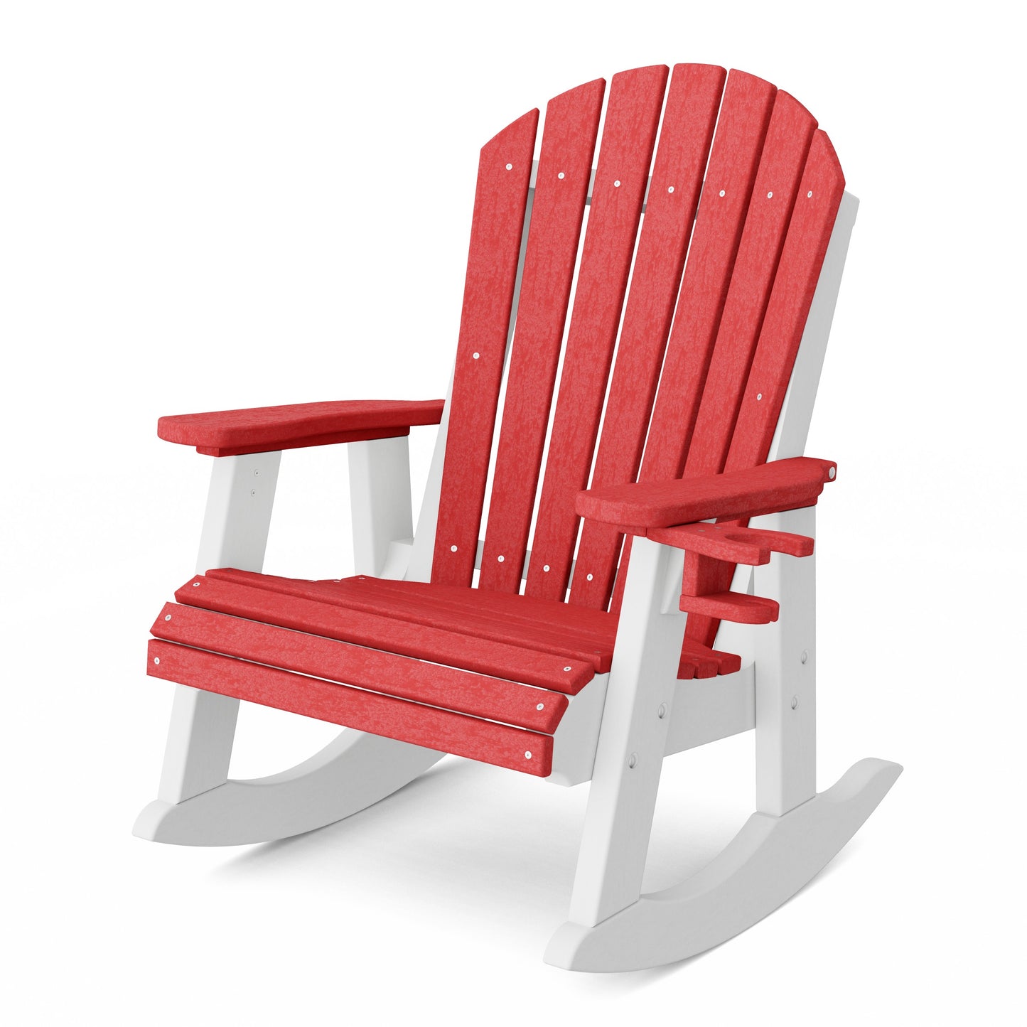 Heritage Adirondack Rocking Chair with Cup Holder
