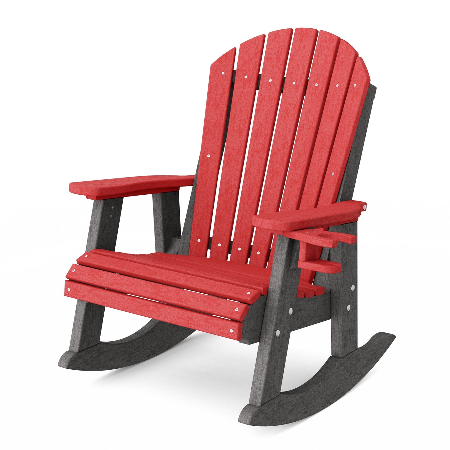 Heritage Adirondack Rocking Chair with Cup Holder