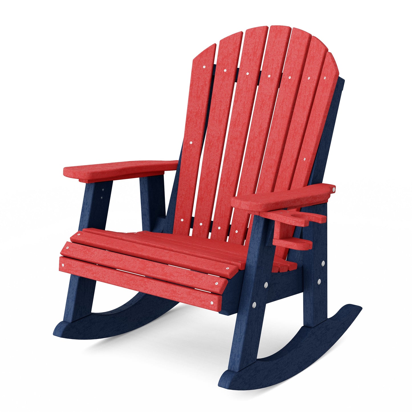 Heritage Adirondack Rocking Chair with Cup Holder