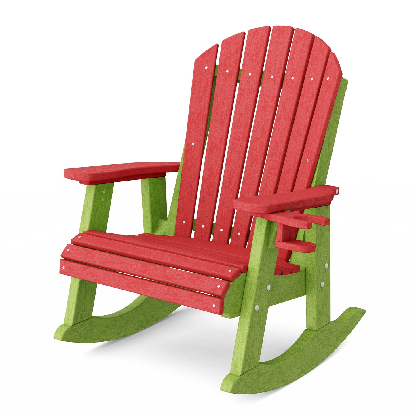 Heritage Adirondack Rocking Chair with Cup Holder