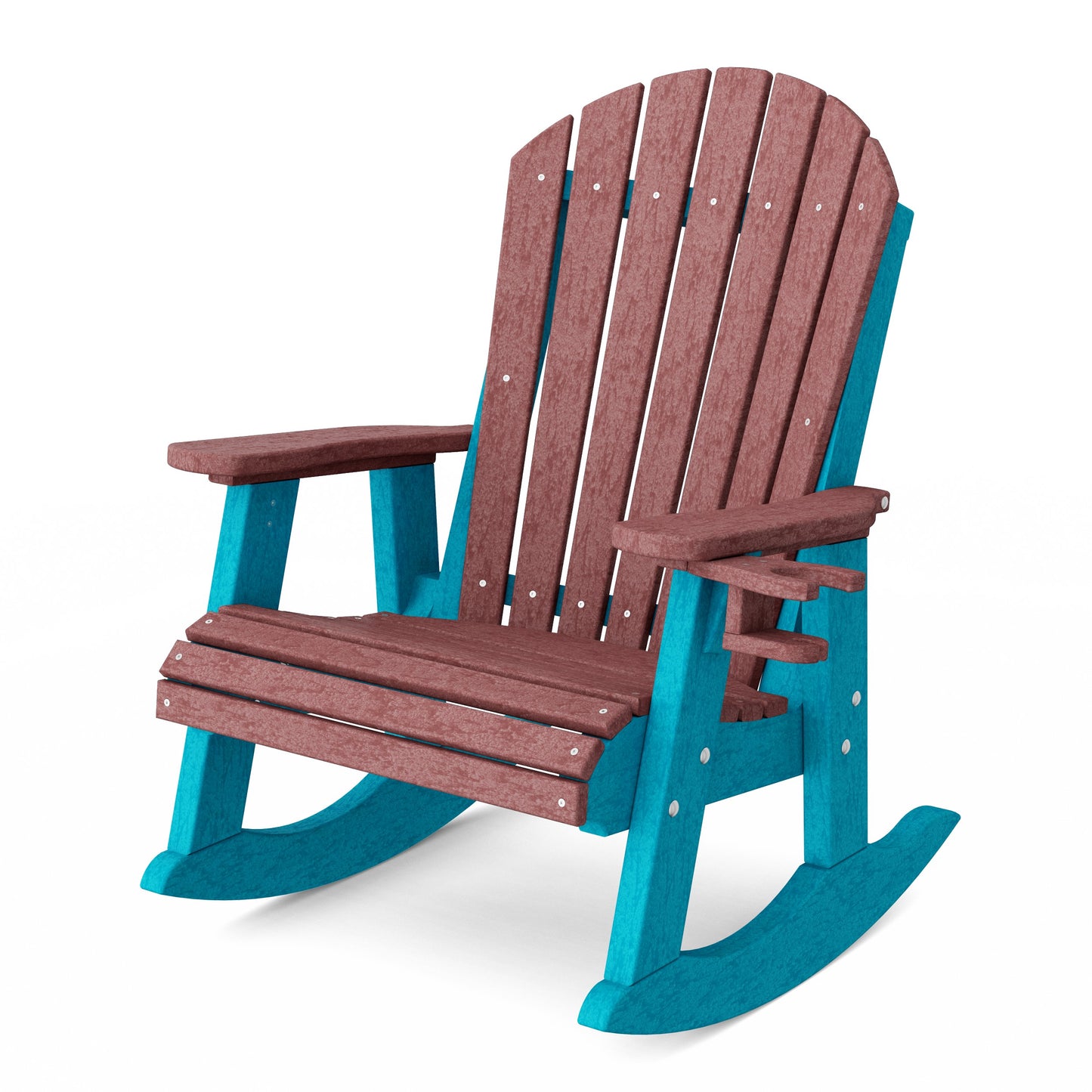 Heritage Adirondack Rocking Chair with Cup Holder
