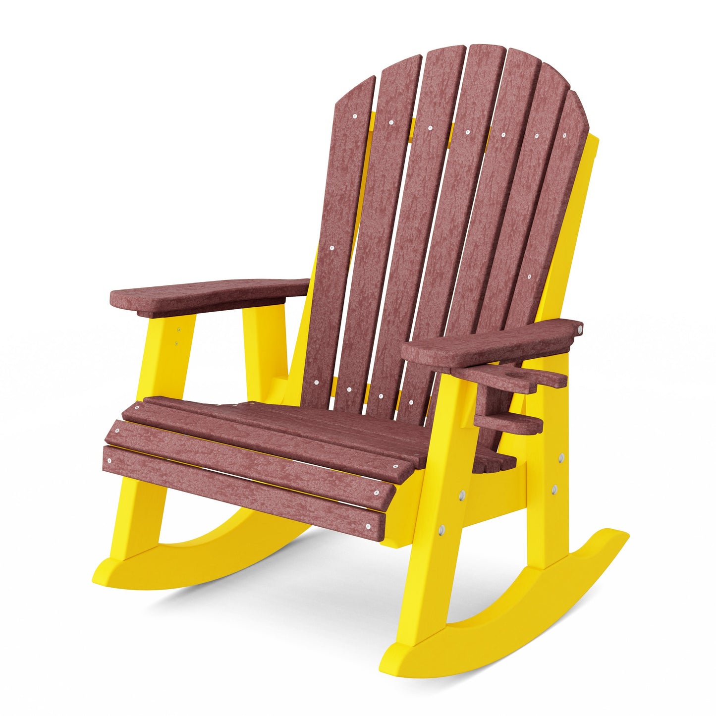Heritage Adirondack Rocking Chair with Cup Holder