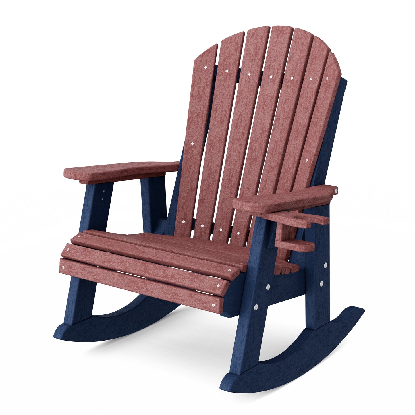 Heritage Adirondack Rocking Chair with Cup Holder