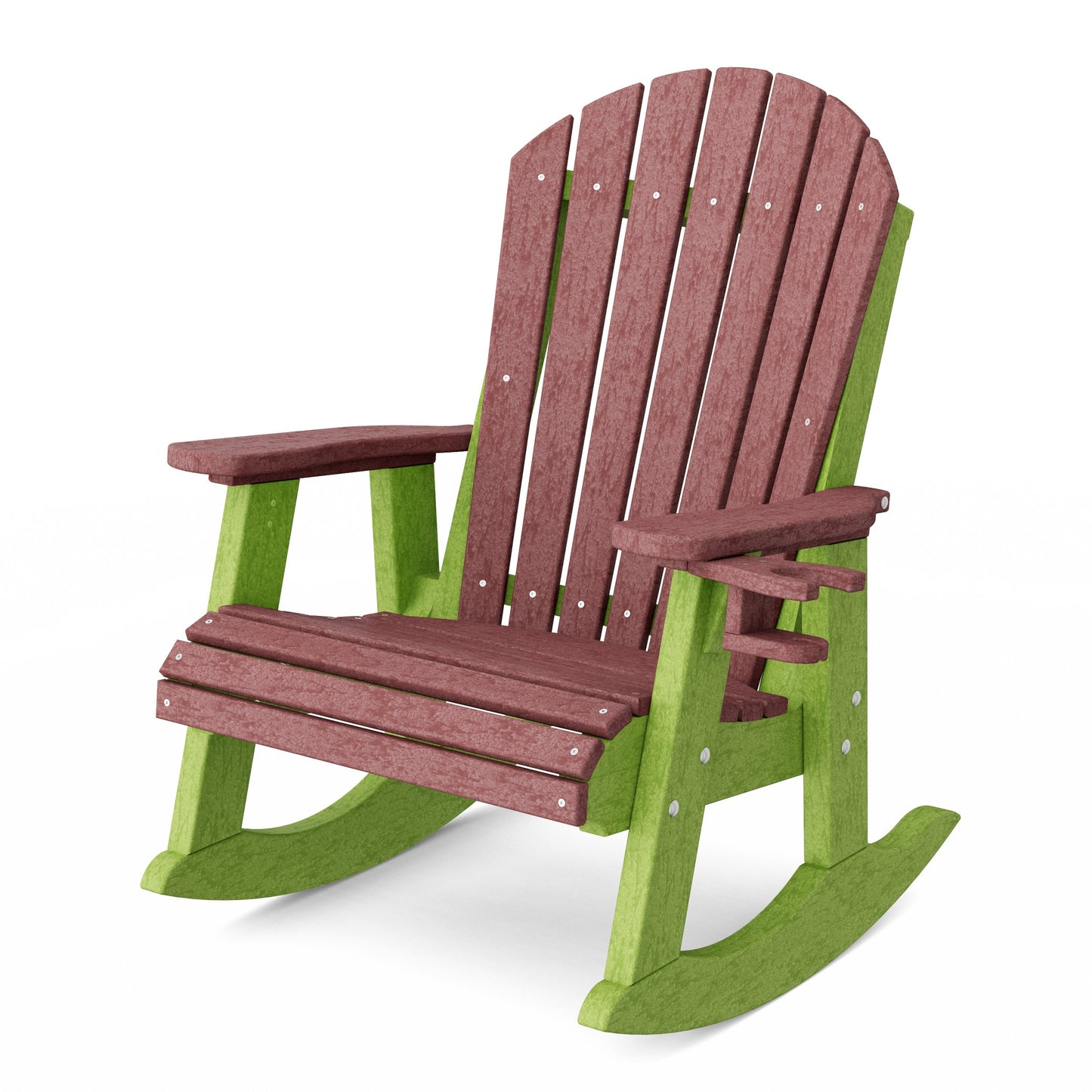 Heritage Adirondack Rocking Chair with Cup Holder