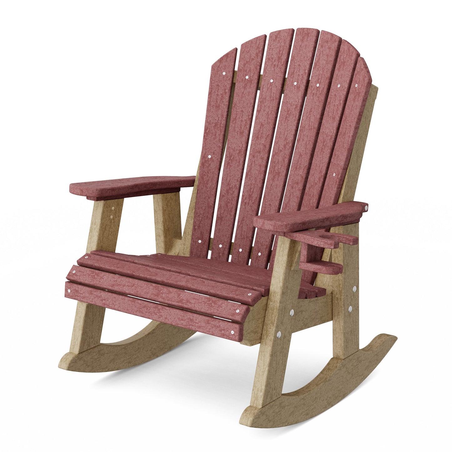 Heritage Adirondack Rocking Chair with Cup Holder