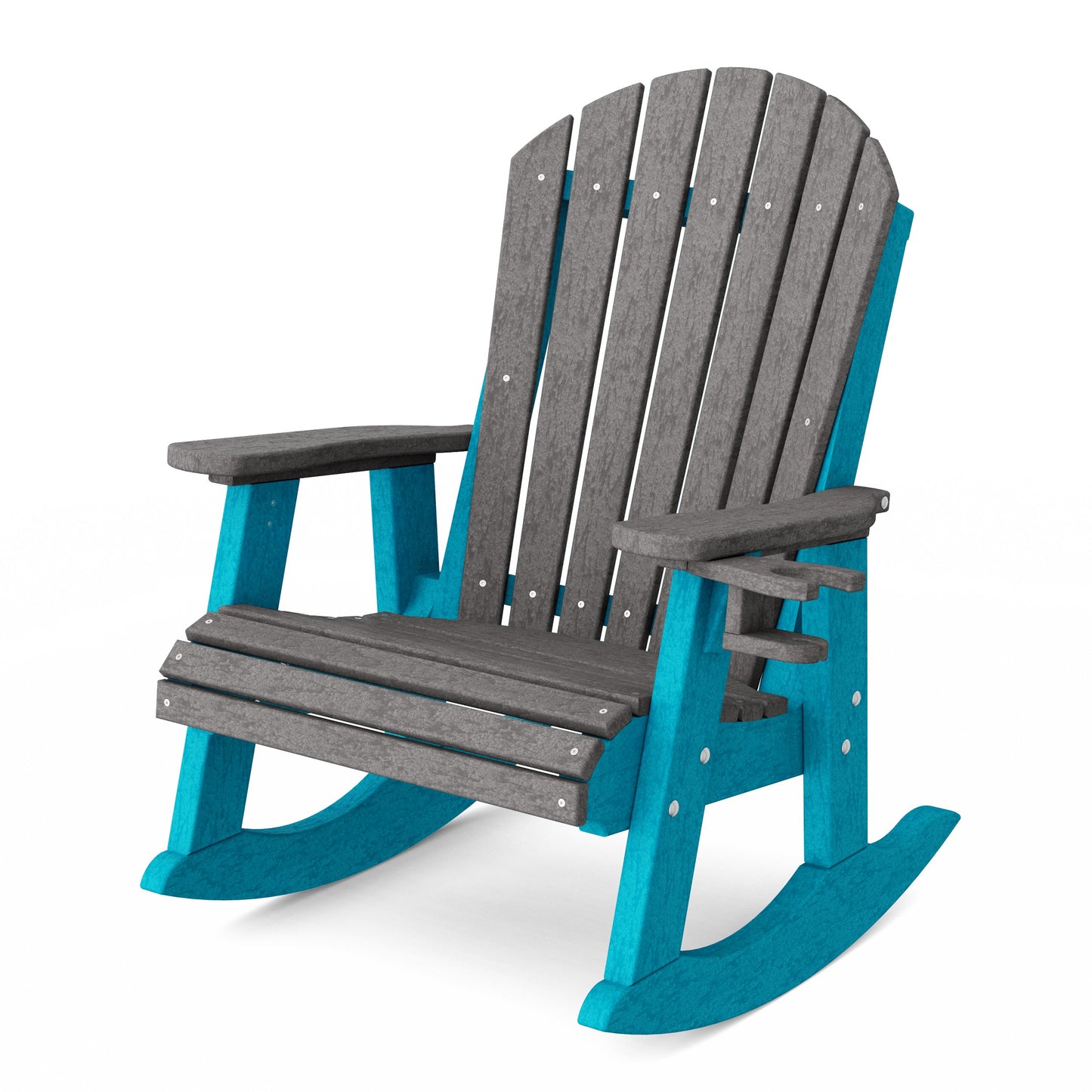 Heritage Adirondack Rocking Chair with Cup Holder
