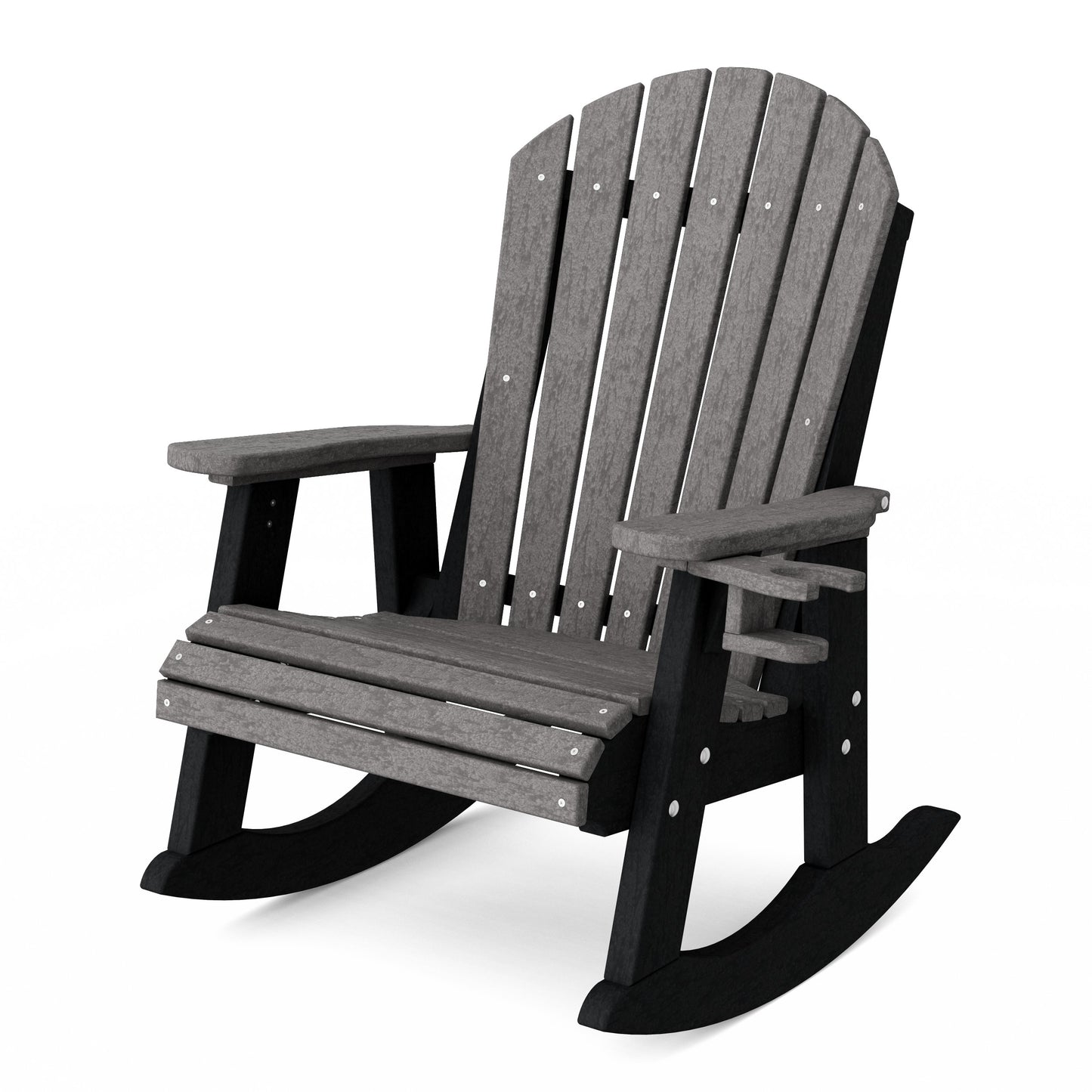 Heritage Adirondack Rocking Chair with Cup Holder