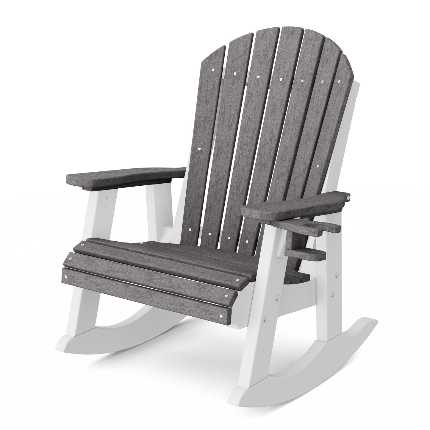 Heritage Adirondack Rocking Chair with Cup Holder
