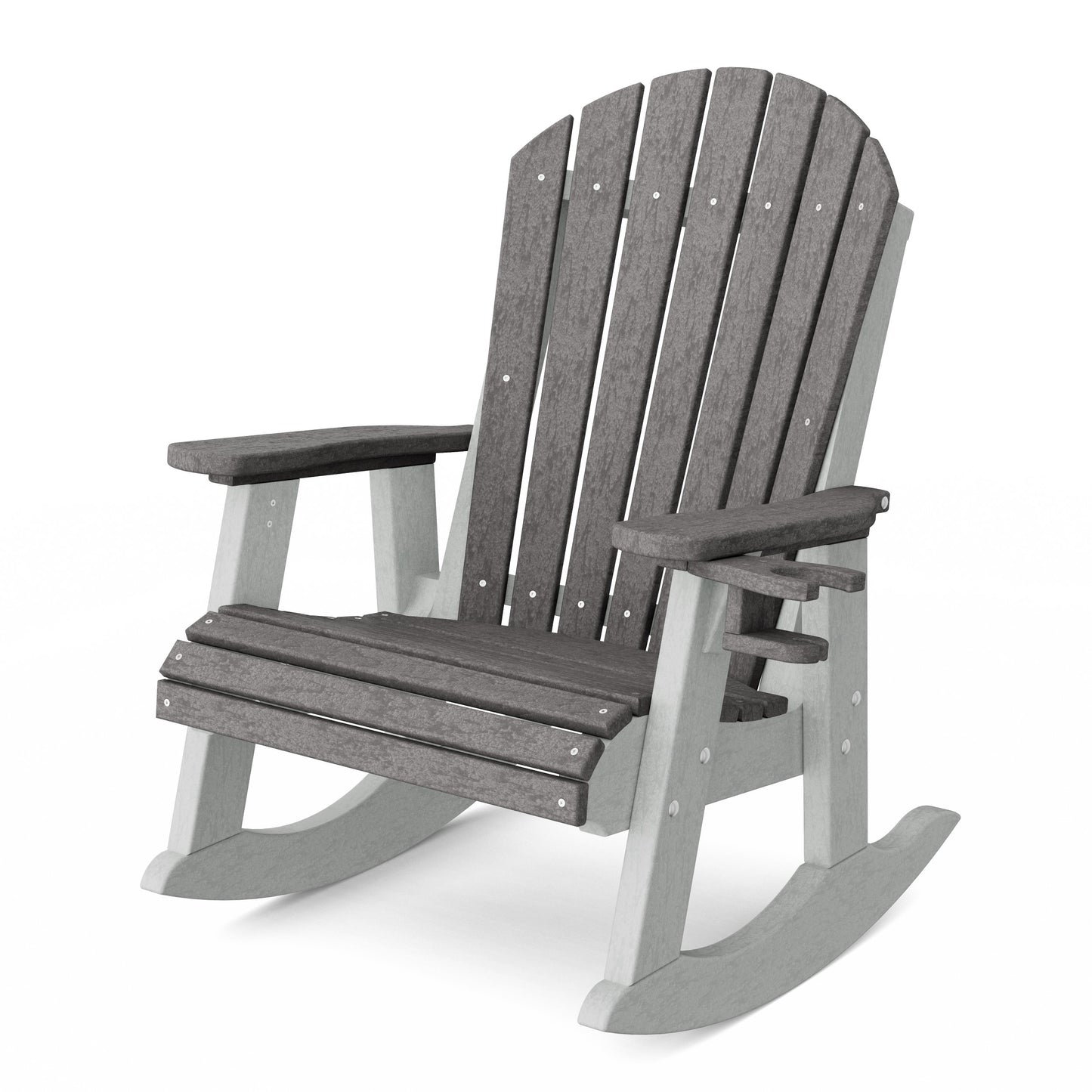 Heritage Adirondack Rocking Chair with Cup Holder