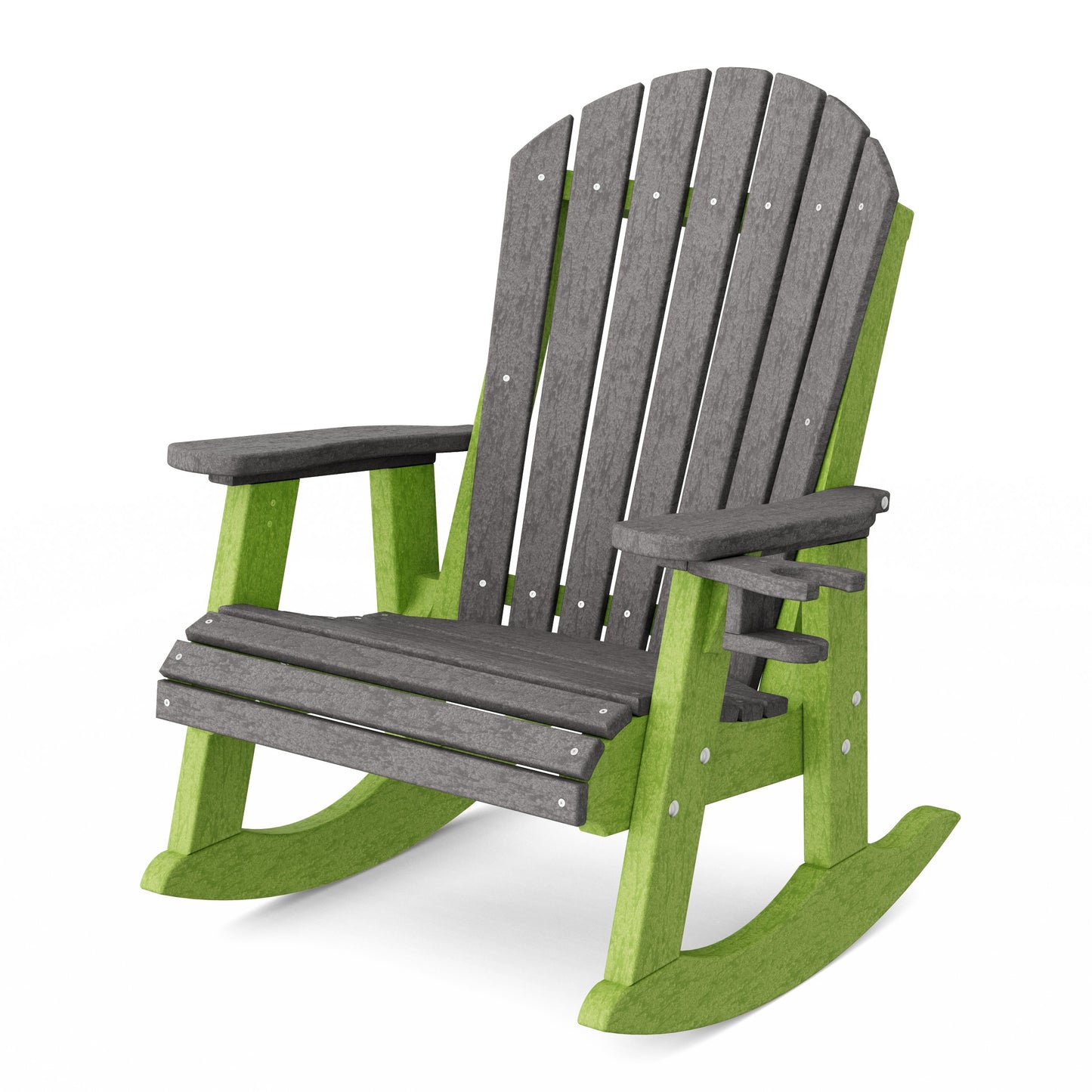 Heritage Adirondack Rocking Chair with Cup Holder