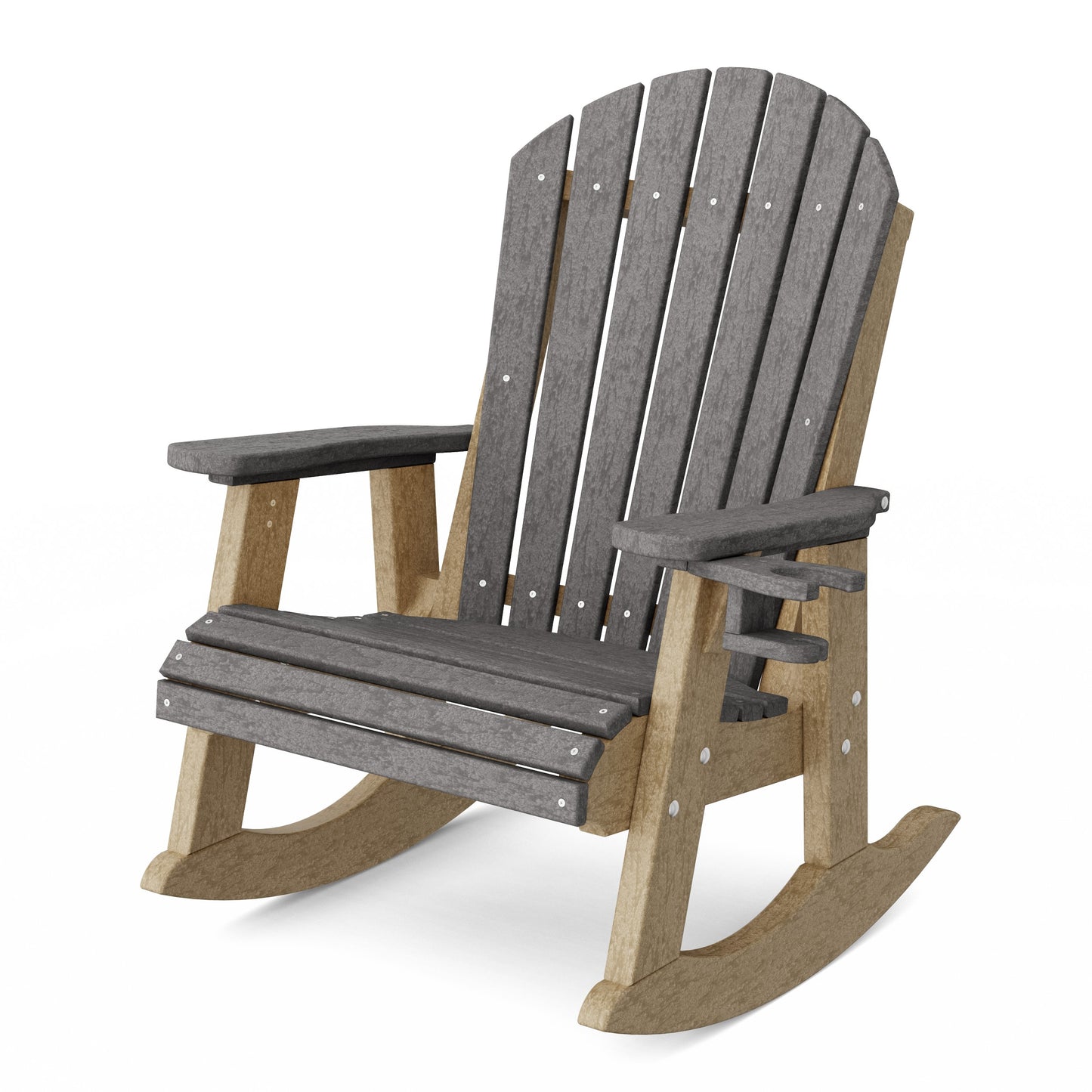 Heritage Adirondack Rocking Chair with Cup Holder