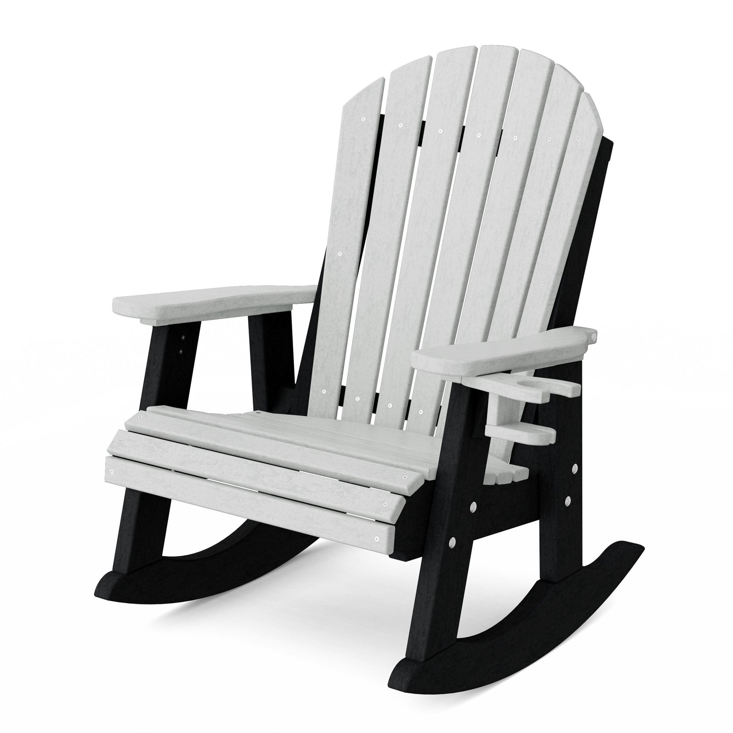Heritage Adirondack Rocking Chair with Cup Holder