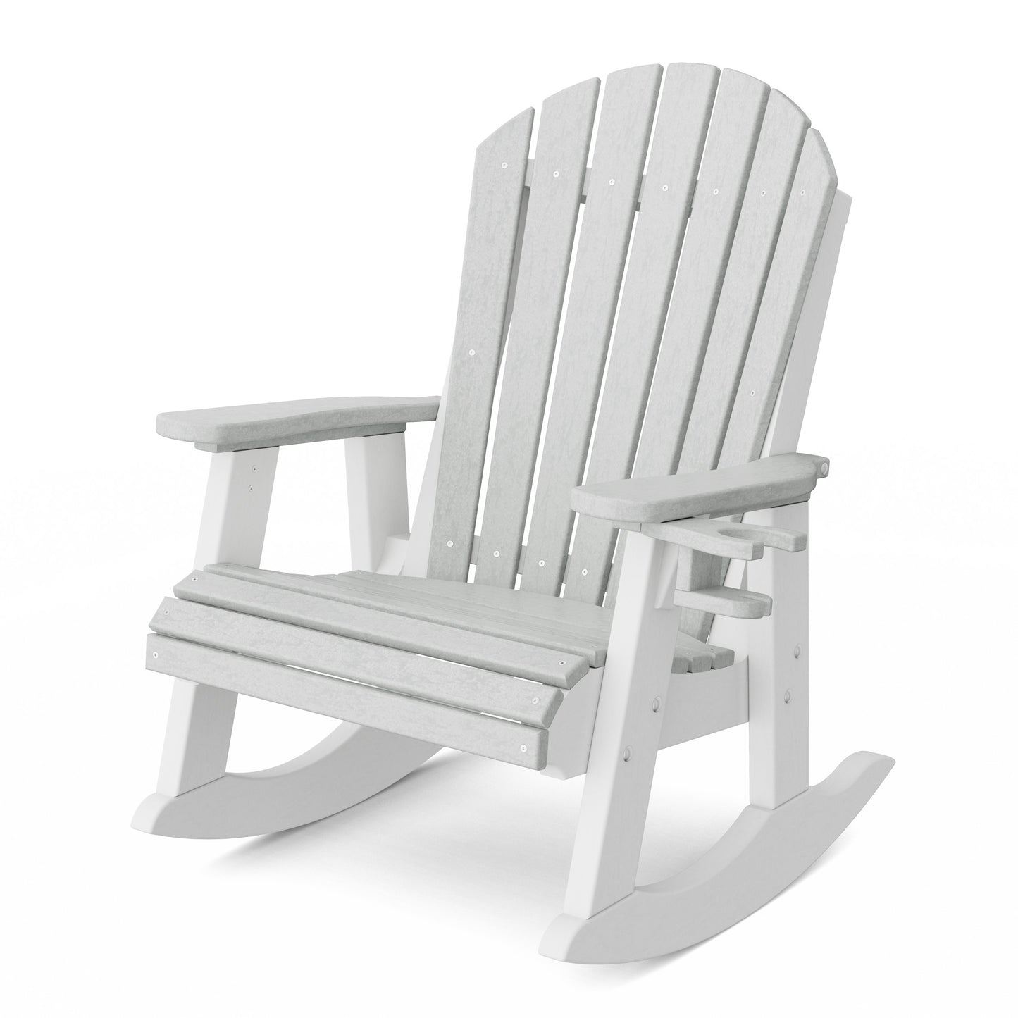 Heritage Adirondack Rocking Chair with Cup Holder