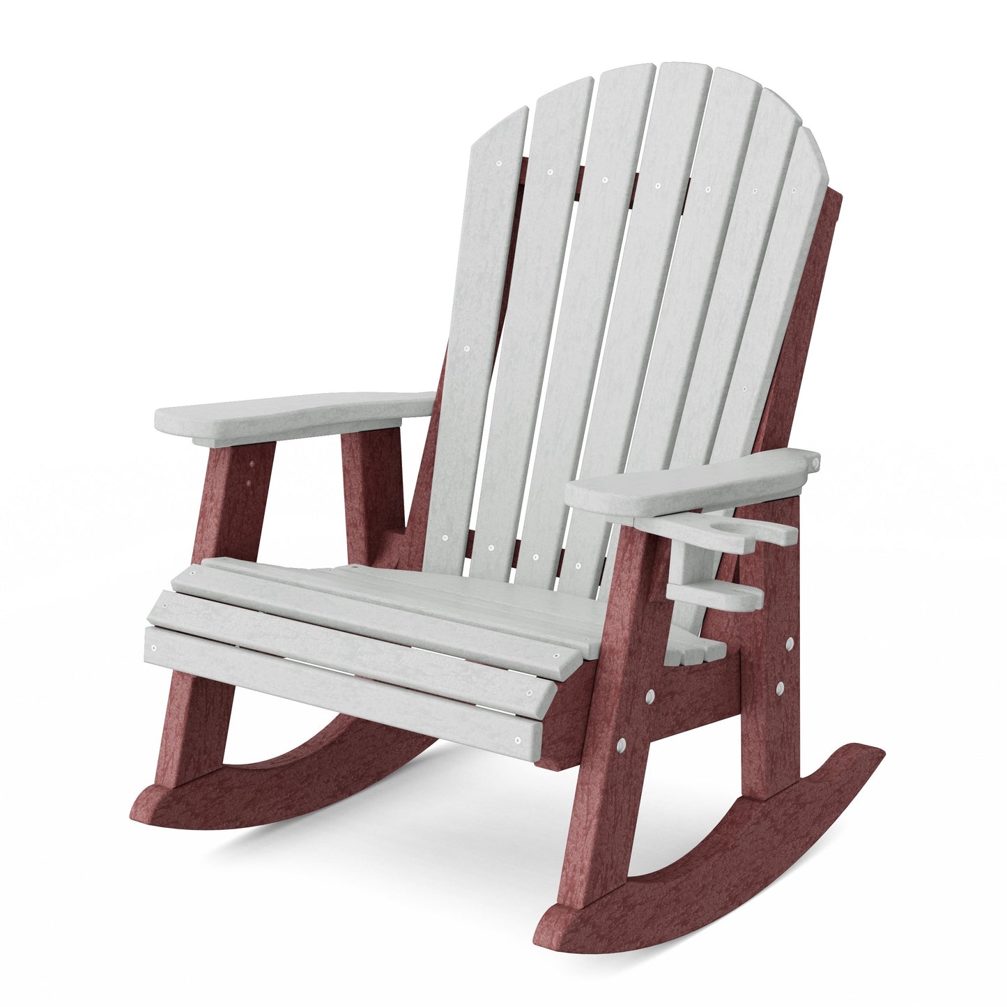 Heritage Adirondack Rocking Chair with Cup Holder