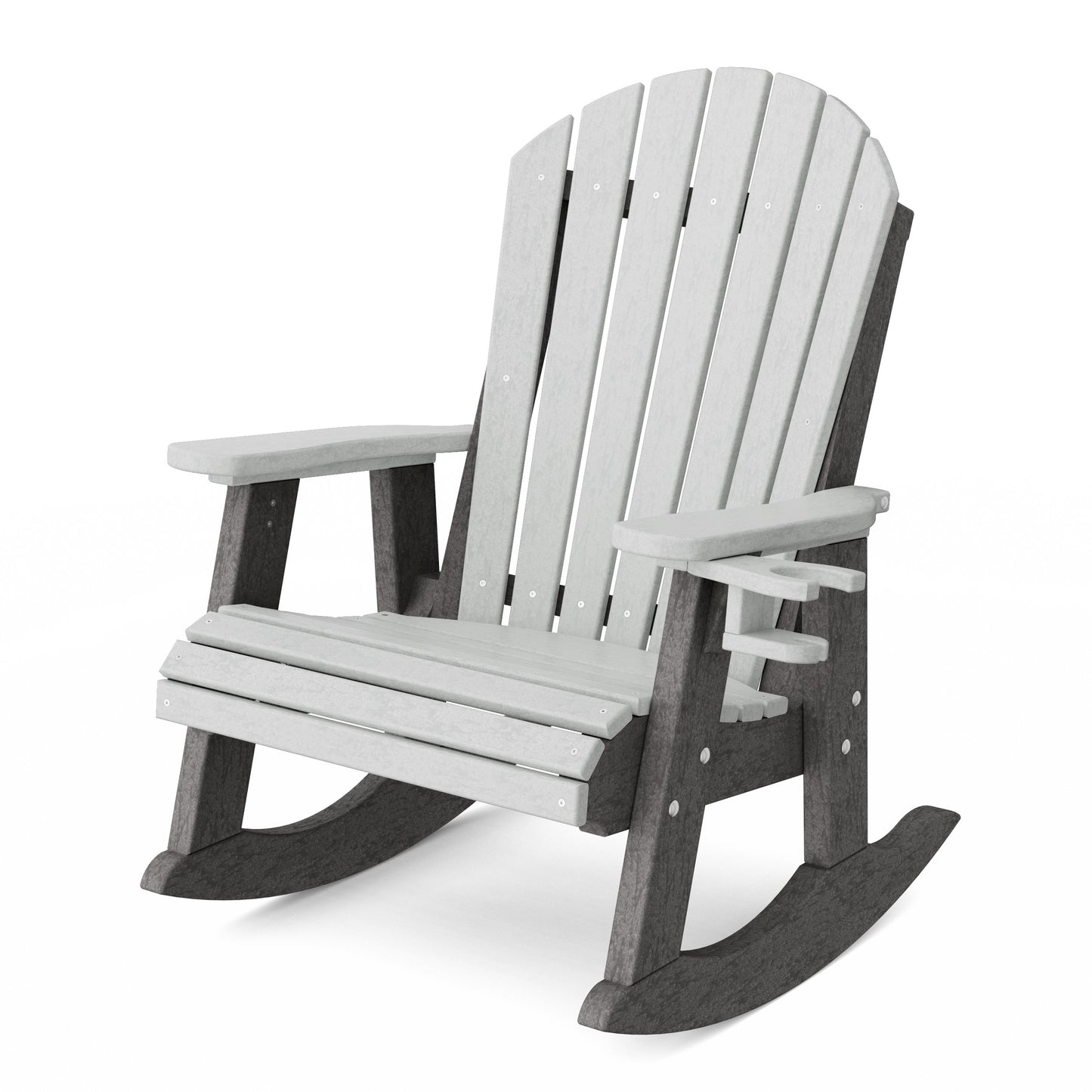 Heritage Adirondack Rocking Chair with Cup Holder