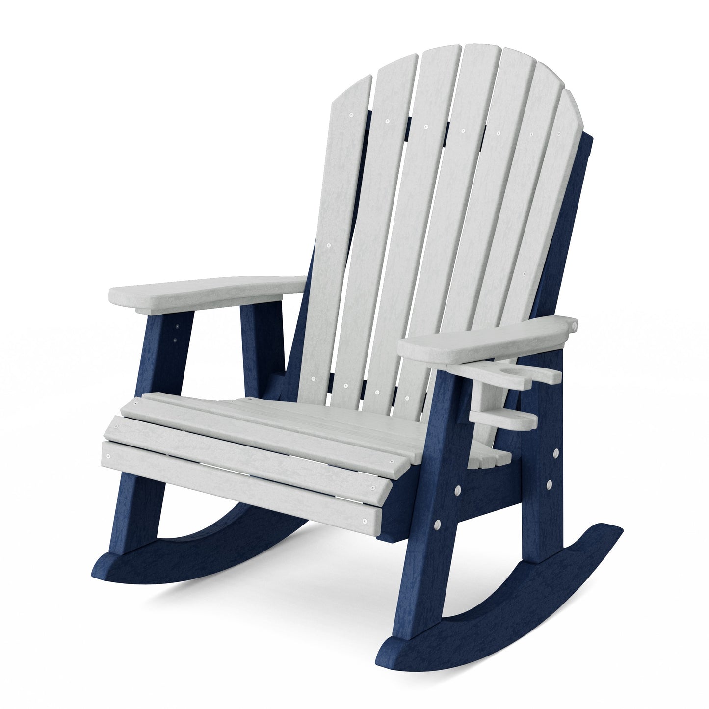 Heritage Adirondack Rocking Chair with Cup Holder