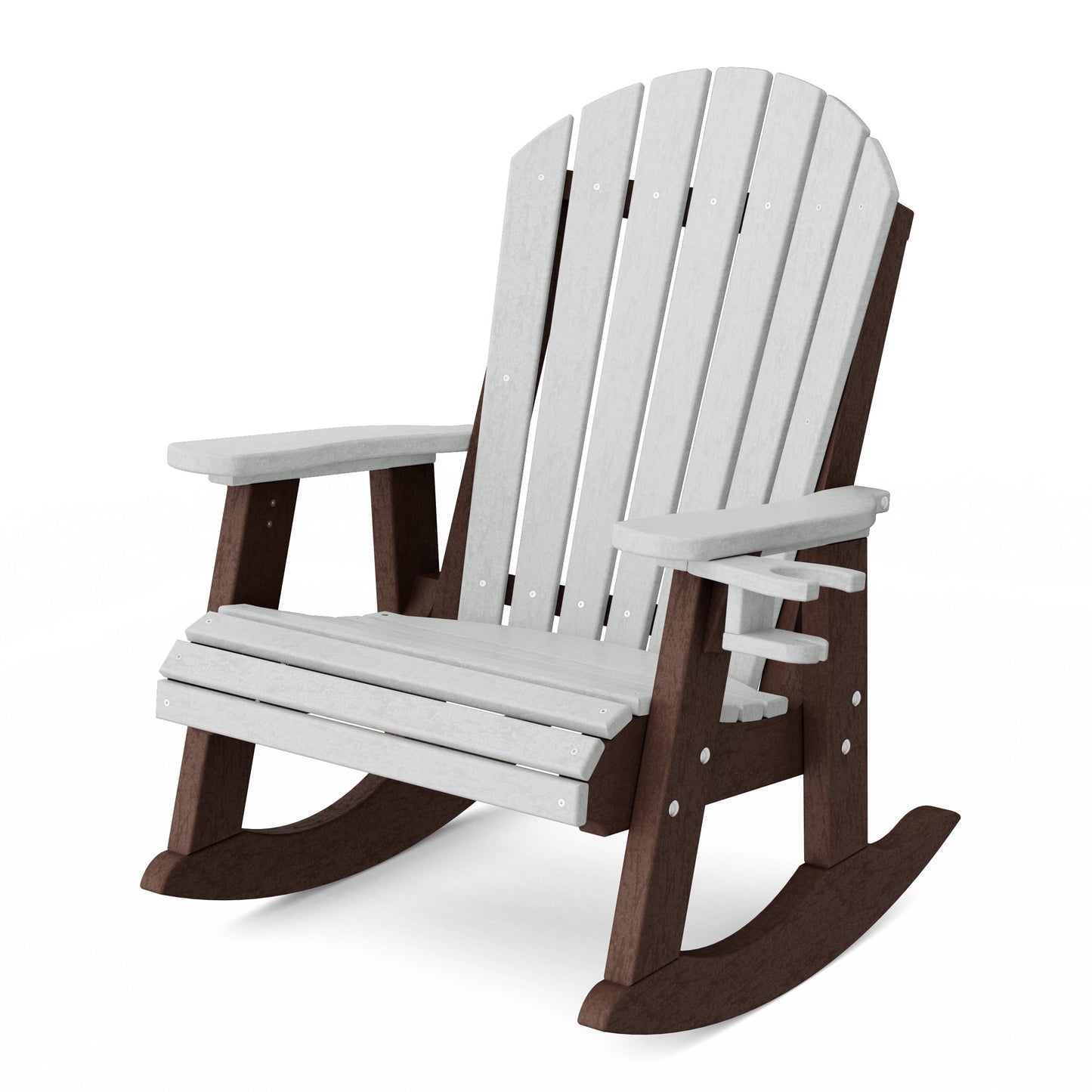 Heritage Adirondack Rocking Chair with Cup Holder