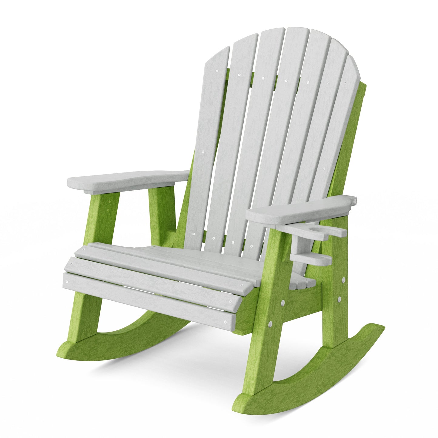 Heritage Adirondack Rocking Chair with Cup Holder