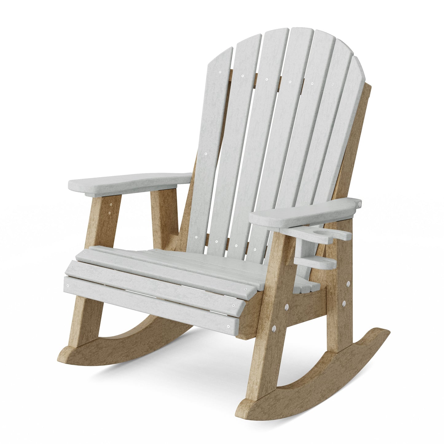 Heritage Adirondack Rocking Chair with Cup Holder