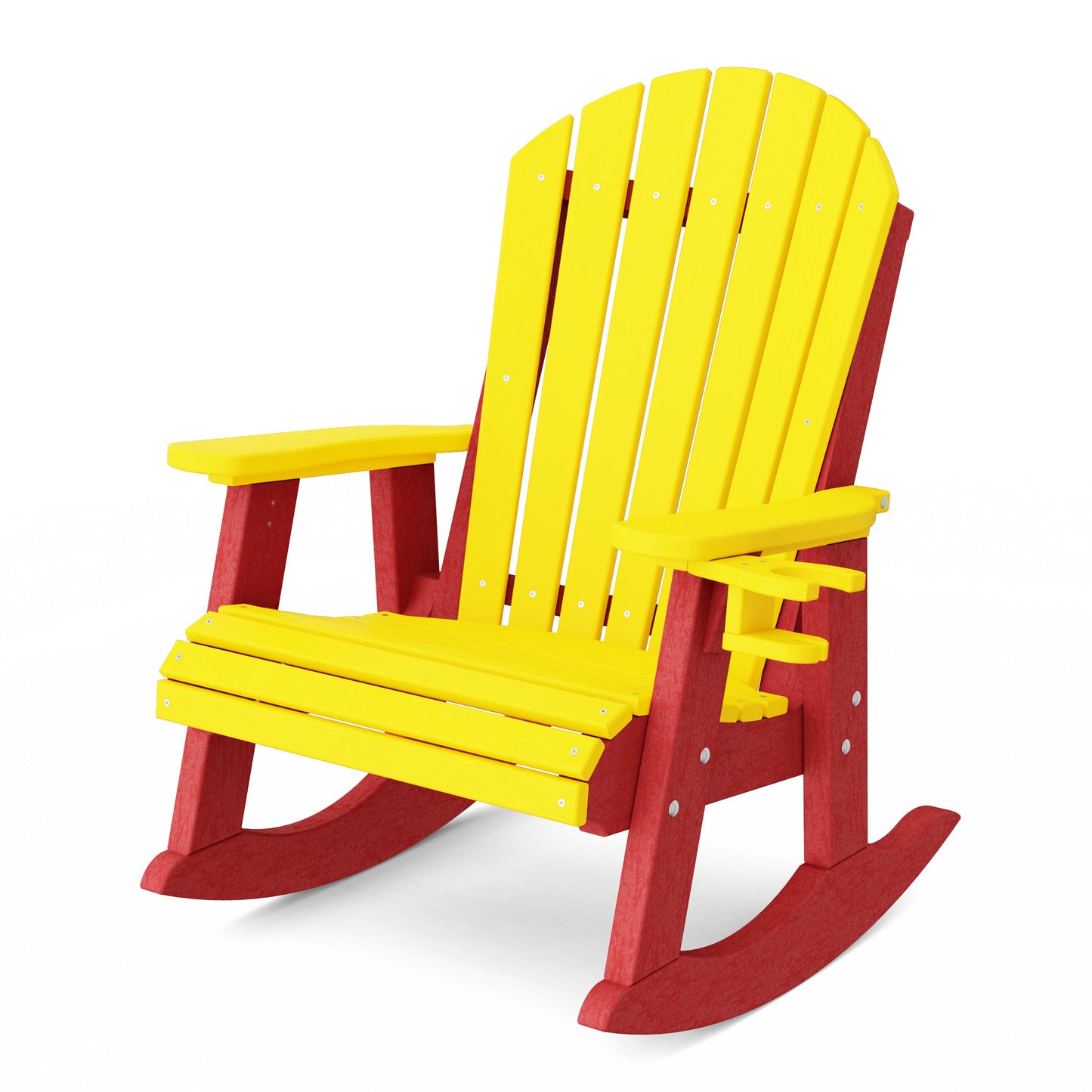 Heritage Adirondack Rocking Chair with Cup Holder