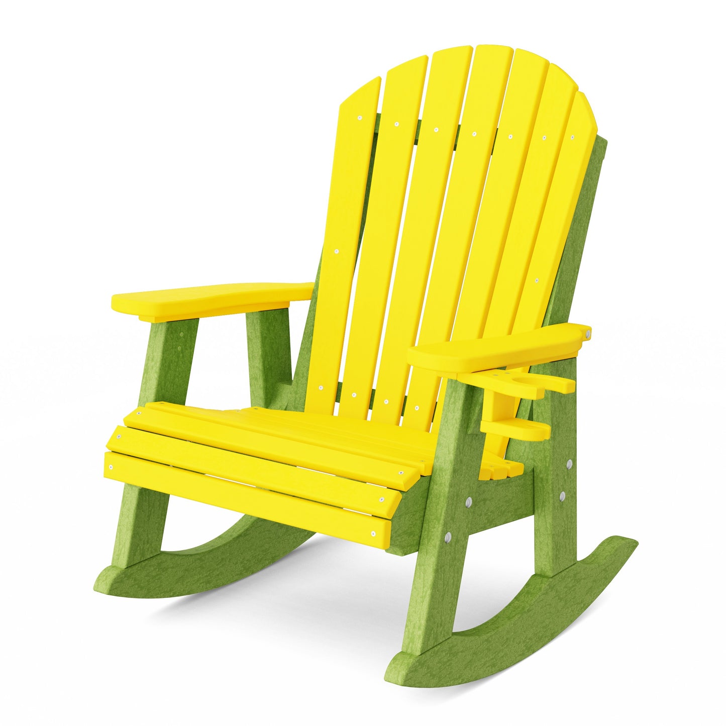 Heritage Adirondack Rocking Chair with Cup Holder