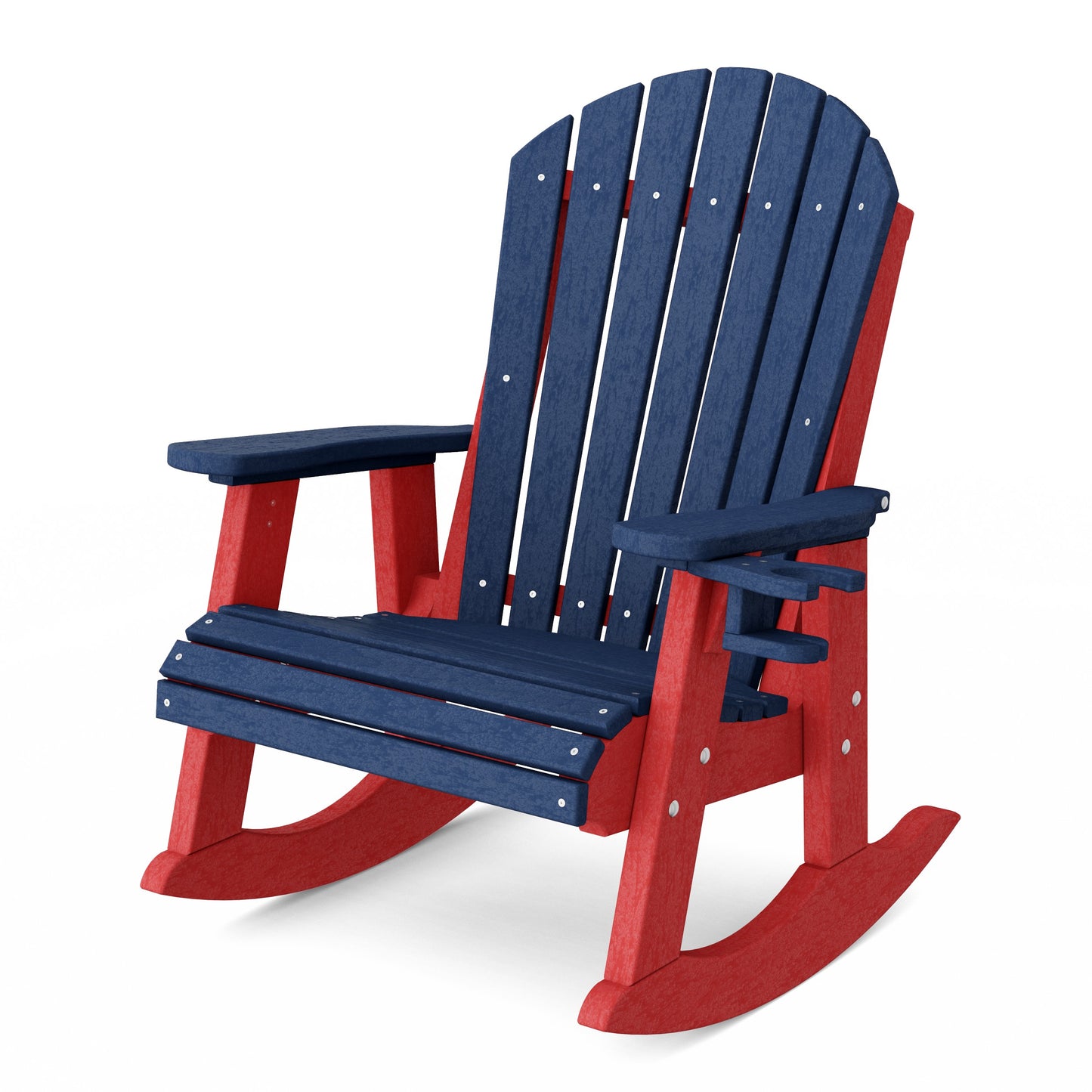Heritage Adirondack Rocking Chair with Cup Holder