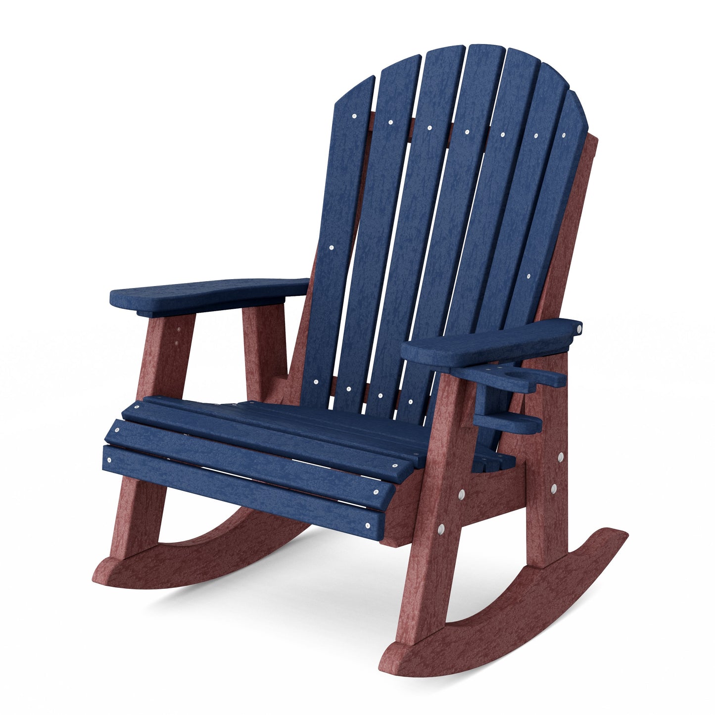 Heritage Adirondack Rocking Chair with Cup Holder