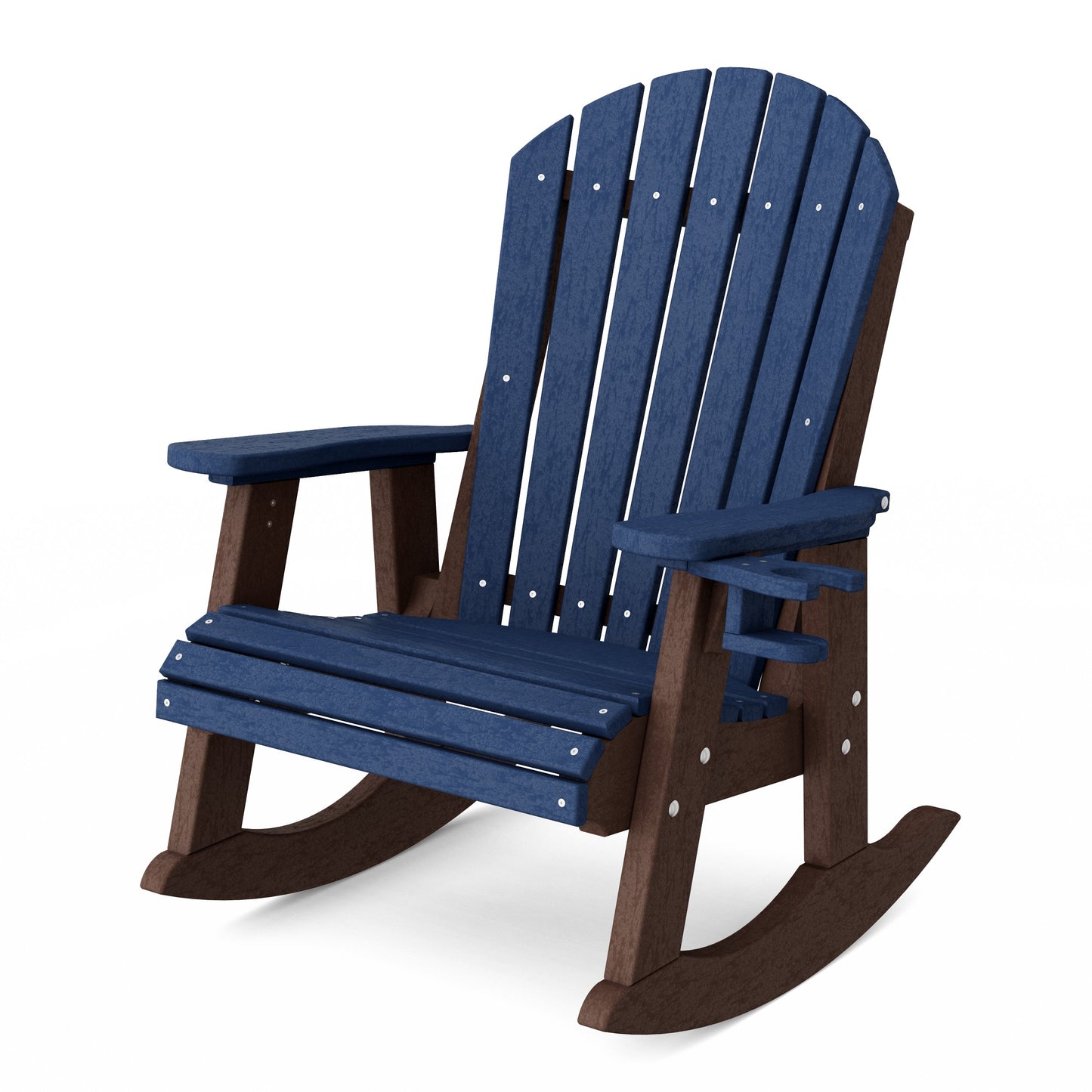 Heritage Adirondack Rocking Chair with Cup Holder