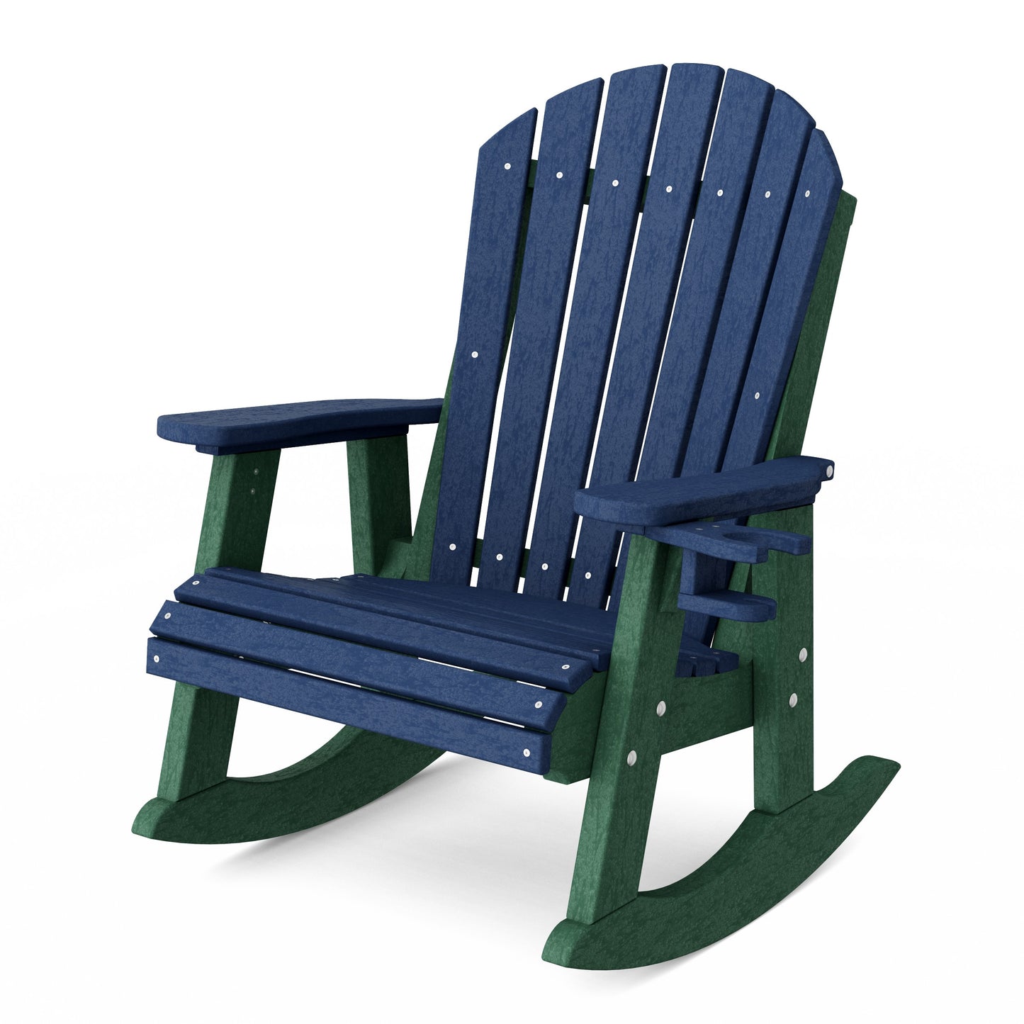 Heritage Adirondack Rocking Chair with Cup Holder