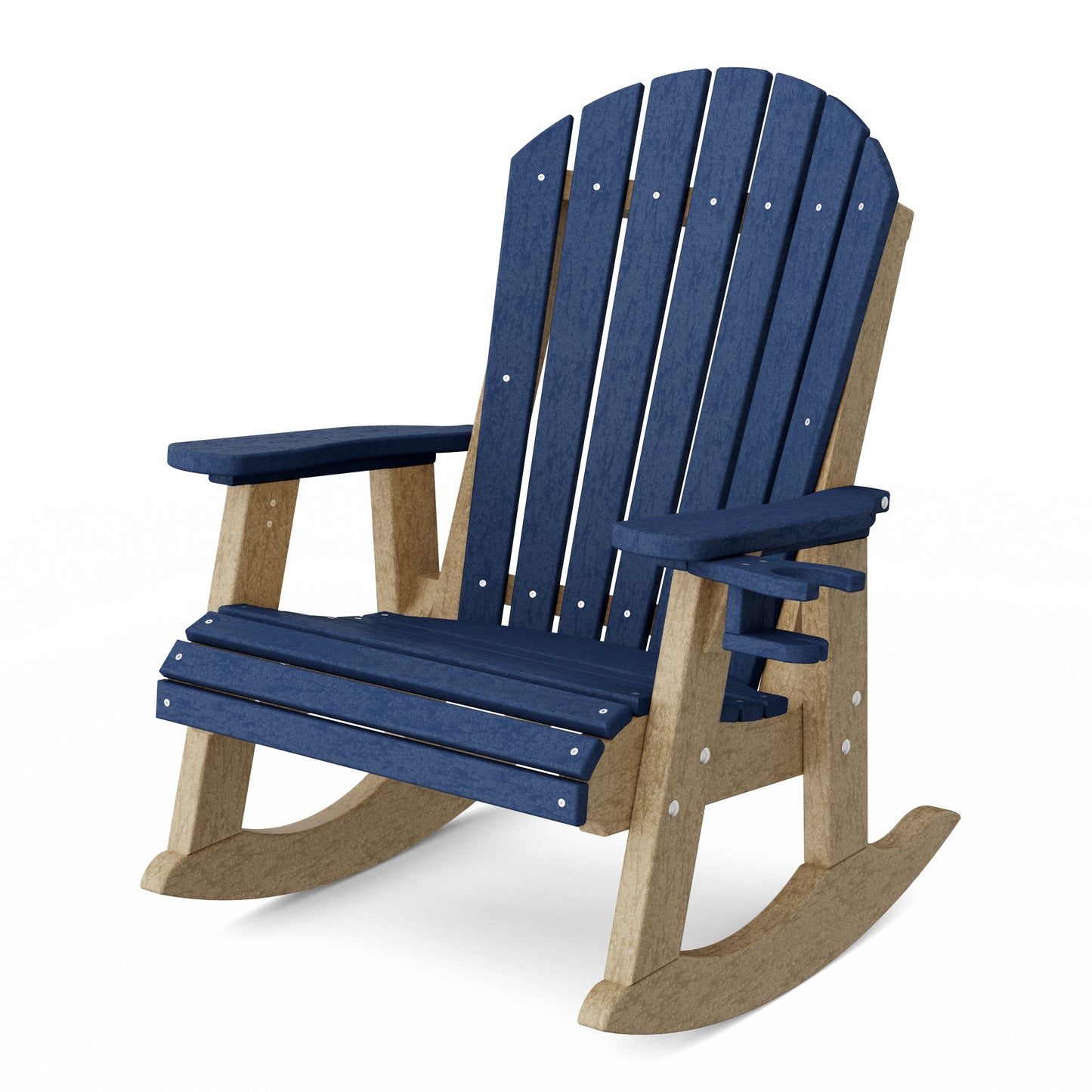 Heritage Adirondack Rocking Chair with Cup Holder
