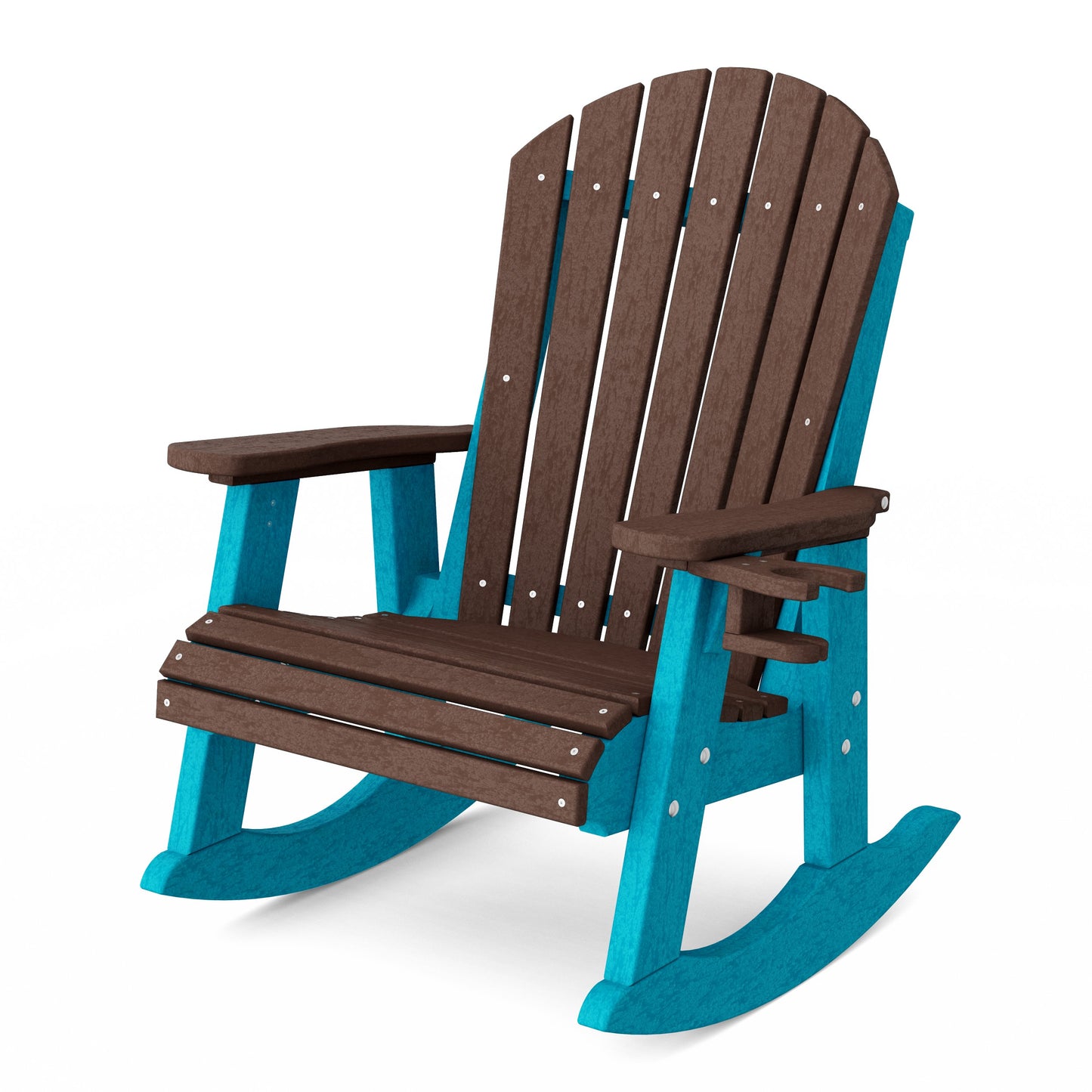 Heritage Adirondack Rocking Chair with Cup Holder