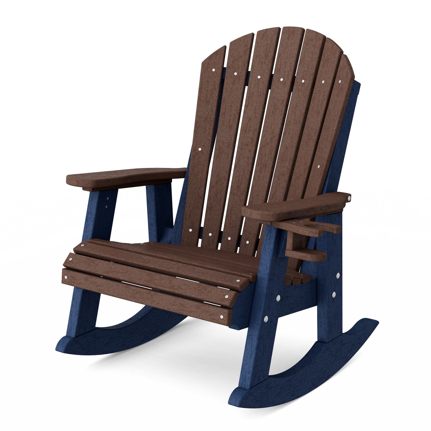 Heritage Adirondack Rocking Chair with Cup Holder