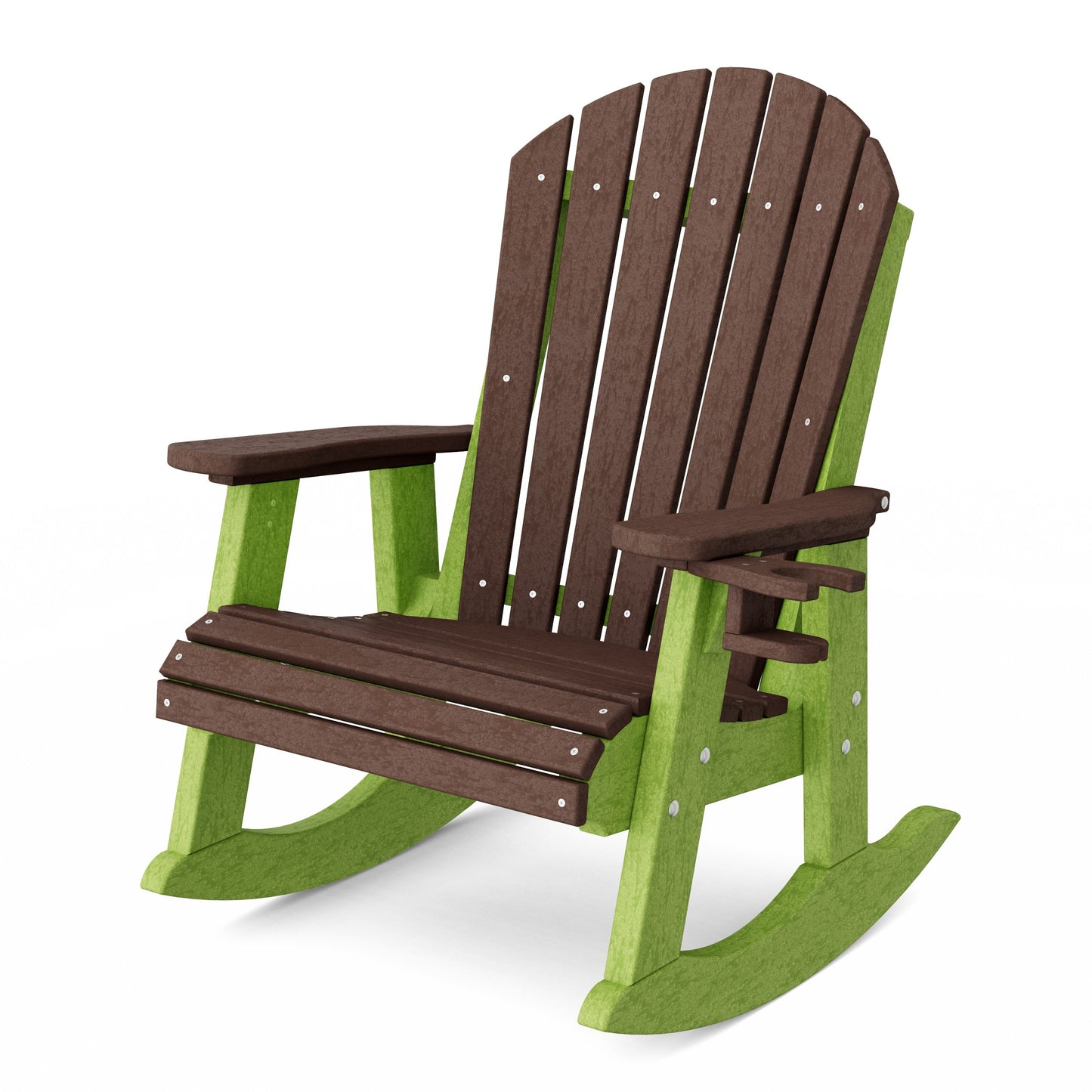 Heritage Adirondack Rocking Chair with Cup Holder