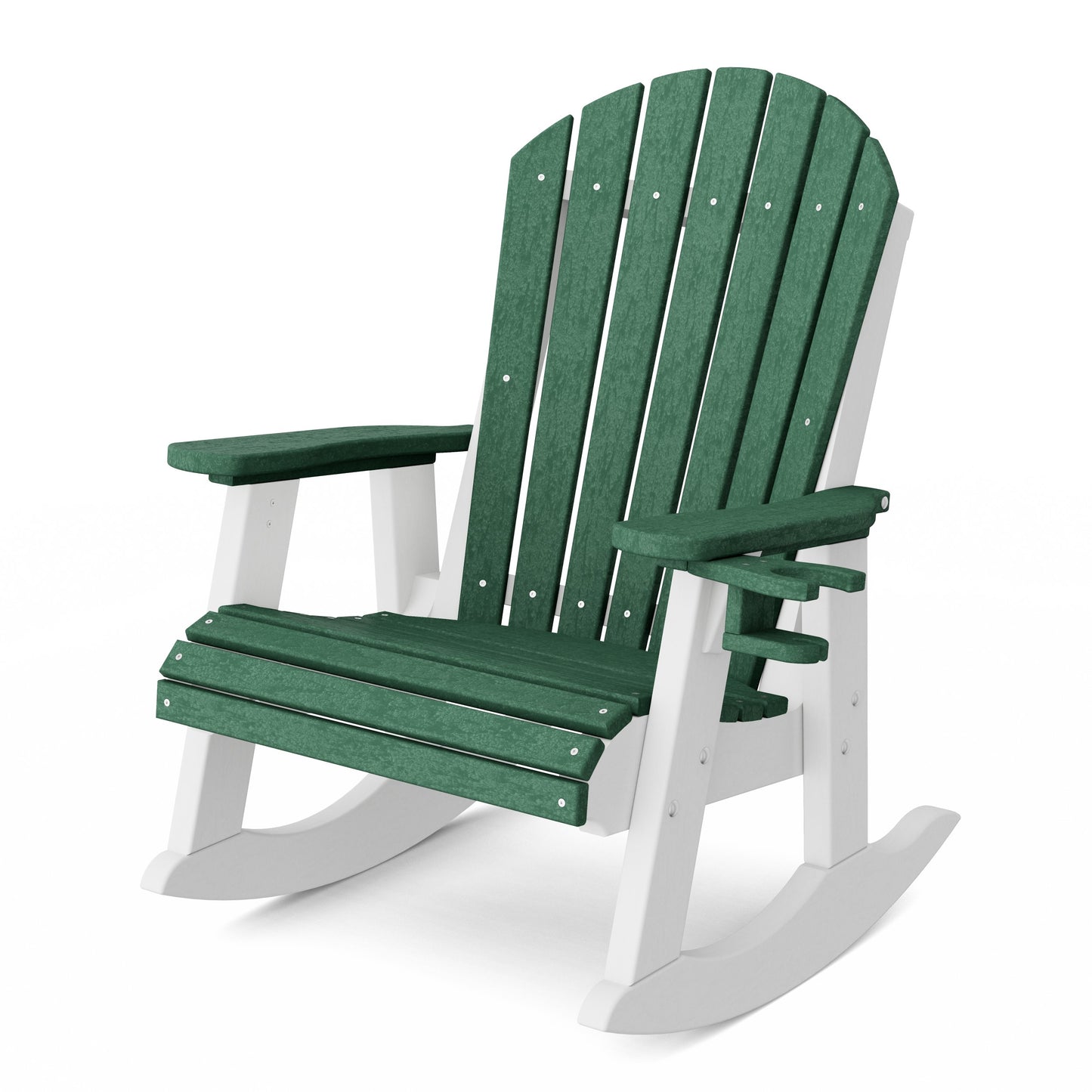 Heritage Adirondack Rocking Chair with Cup Holder
