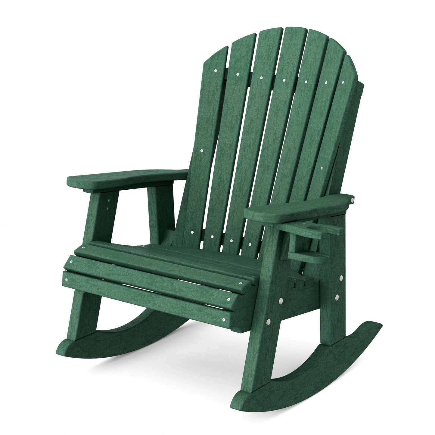 Heritage Adirondack Rocking Chair with Cup Holder