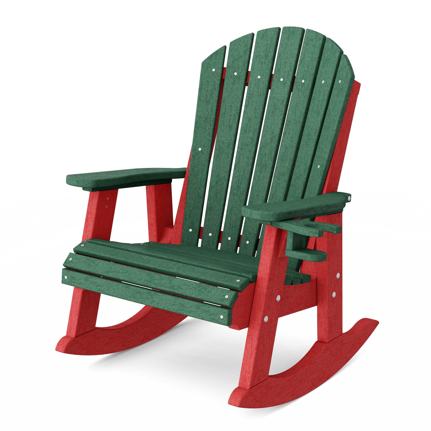 Heritage Adirondack Rocking Chair with Cup Holder