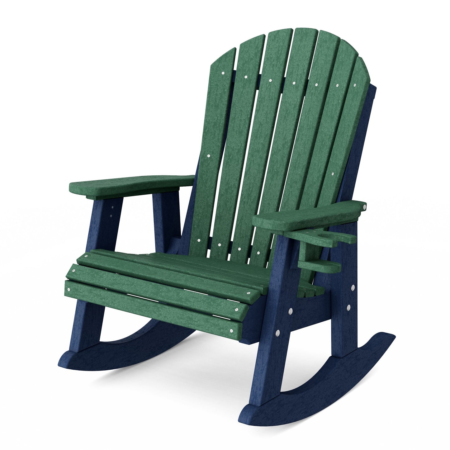 Heritage Adirondack Rocking Chair with Cup Holder