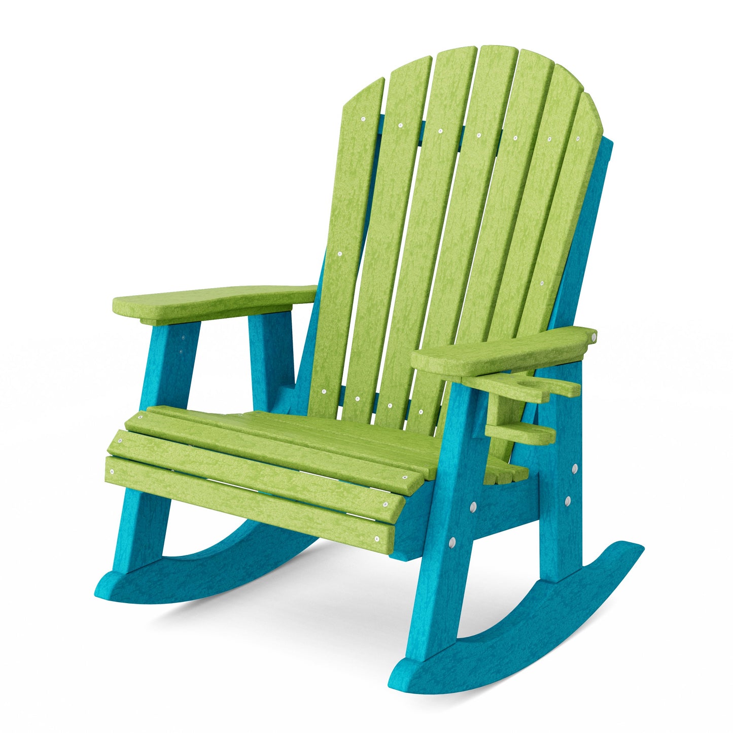 Heritage Adirondack Rocking Chair with Cup Holder