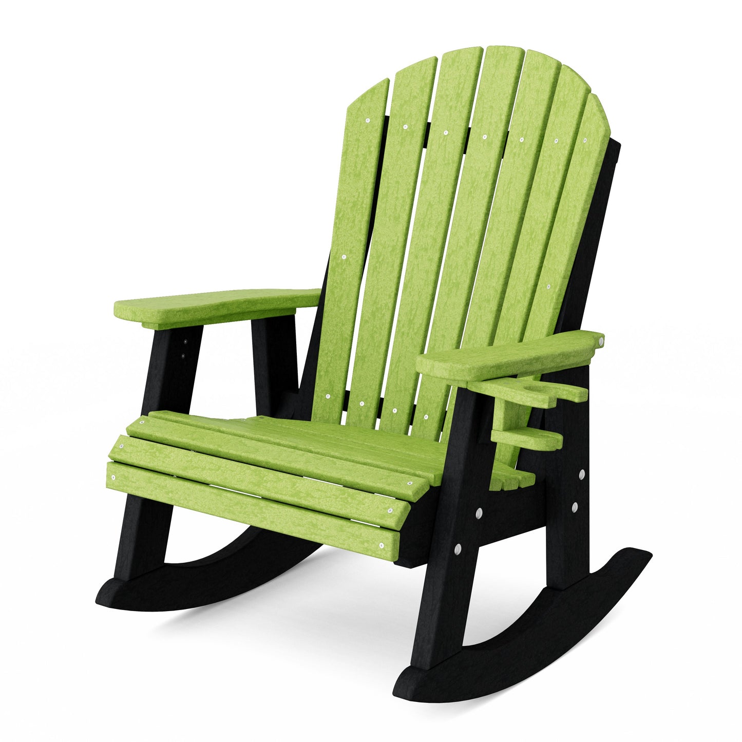 Heritage Adirondack Rocking Chair with Cup Holder