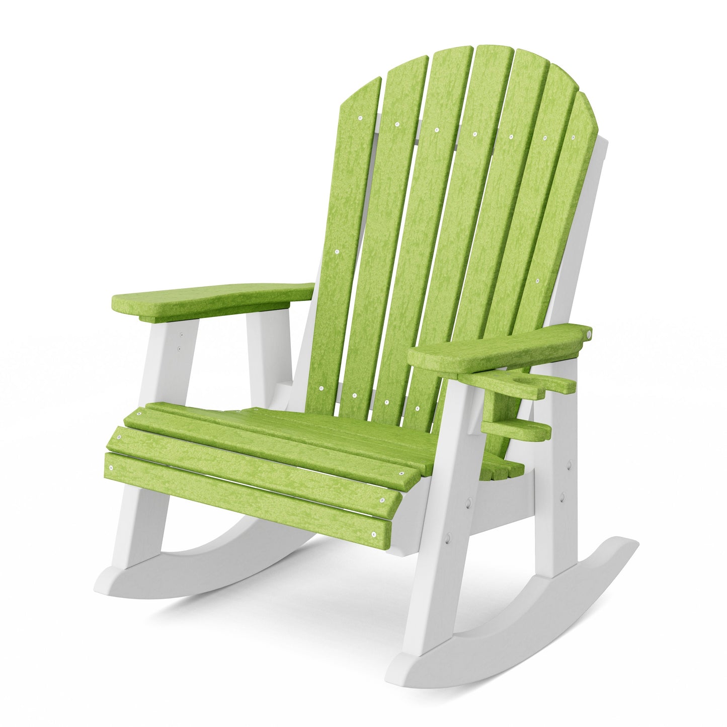 Heritage Adirondack Rocking Chair with Cup Holder